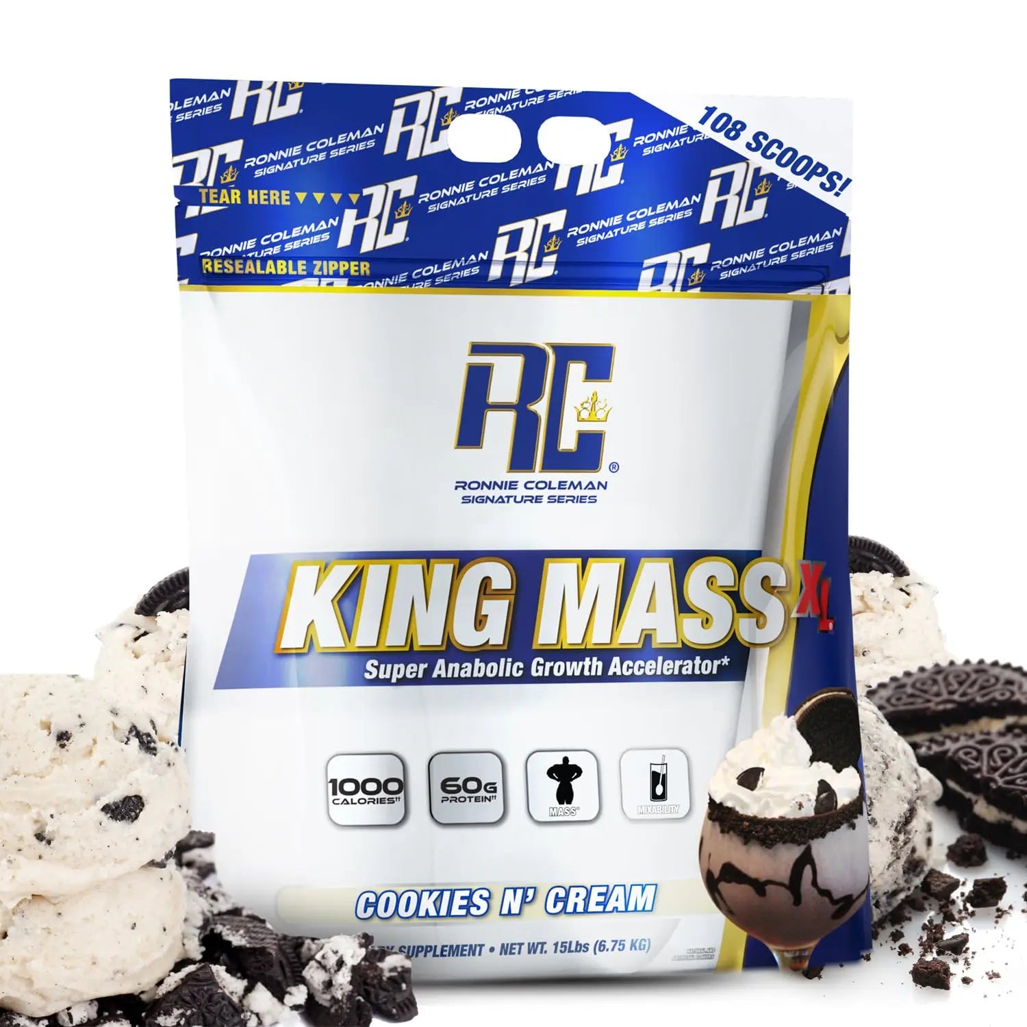 Ronnie Coleman Signature Series King Mass XL Mass Gainer Protein Powder, Muscle Ronnie Coleman Signature Series Au supplements