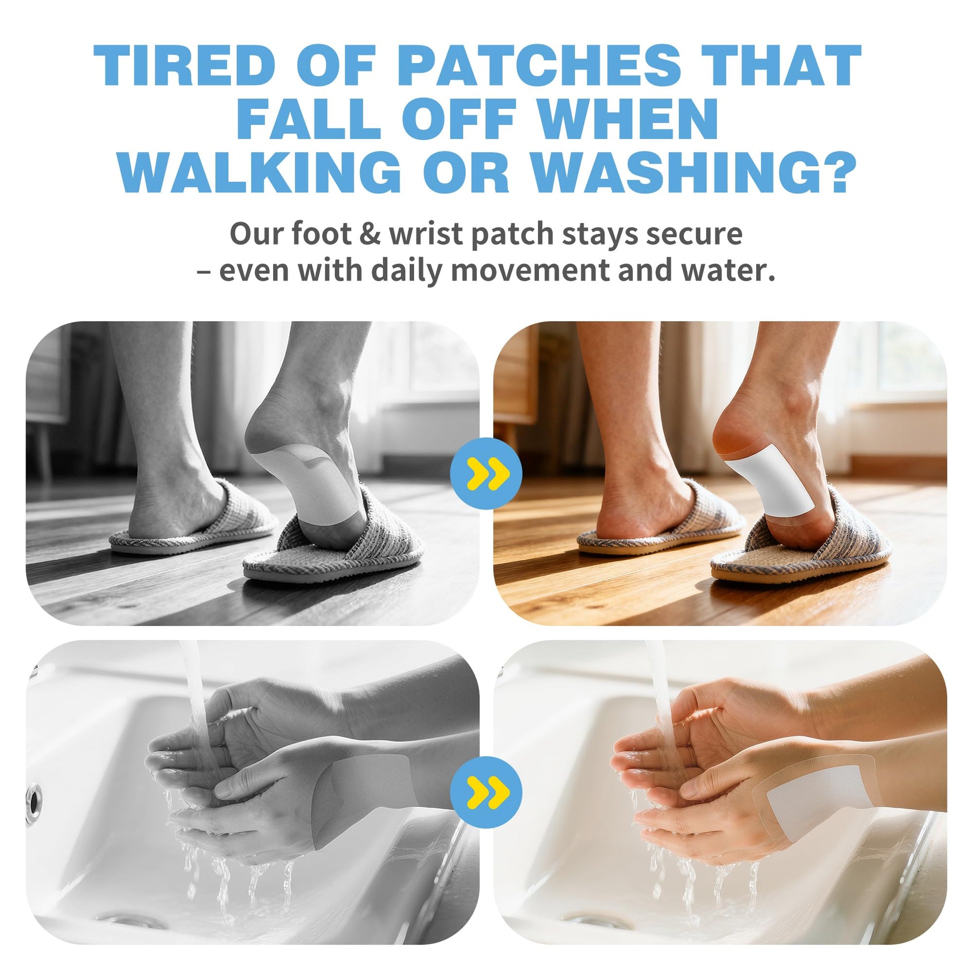 CARELAND Plantar Fasciitis Lidocaine Pain Patches with Hydrogel Technology- Waterproof with Sticky Border, 12 Hour Pain Relief - Contours to Your Foot - 16 Ct CARELAND Au supplements
