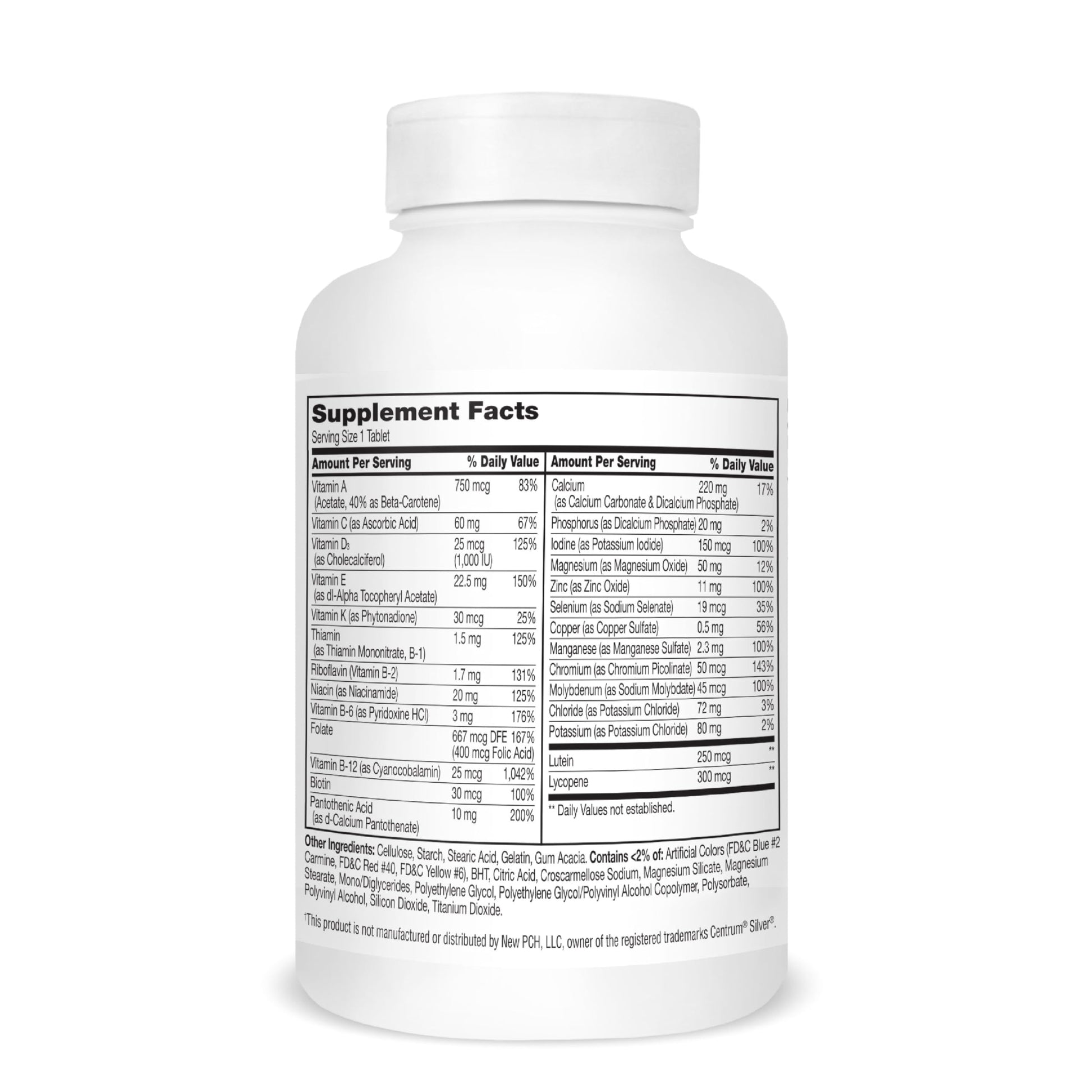 21st Century Sentry Senior Tablets, 265 Count 21st Century Au supplements