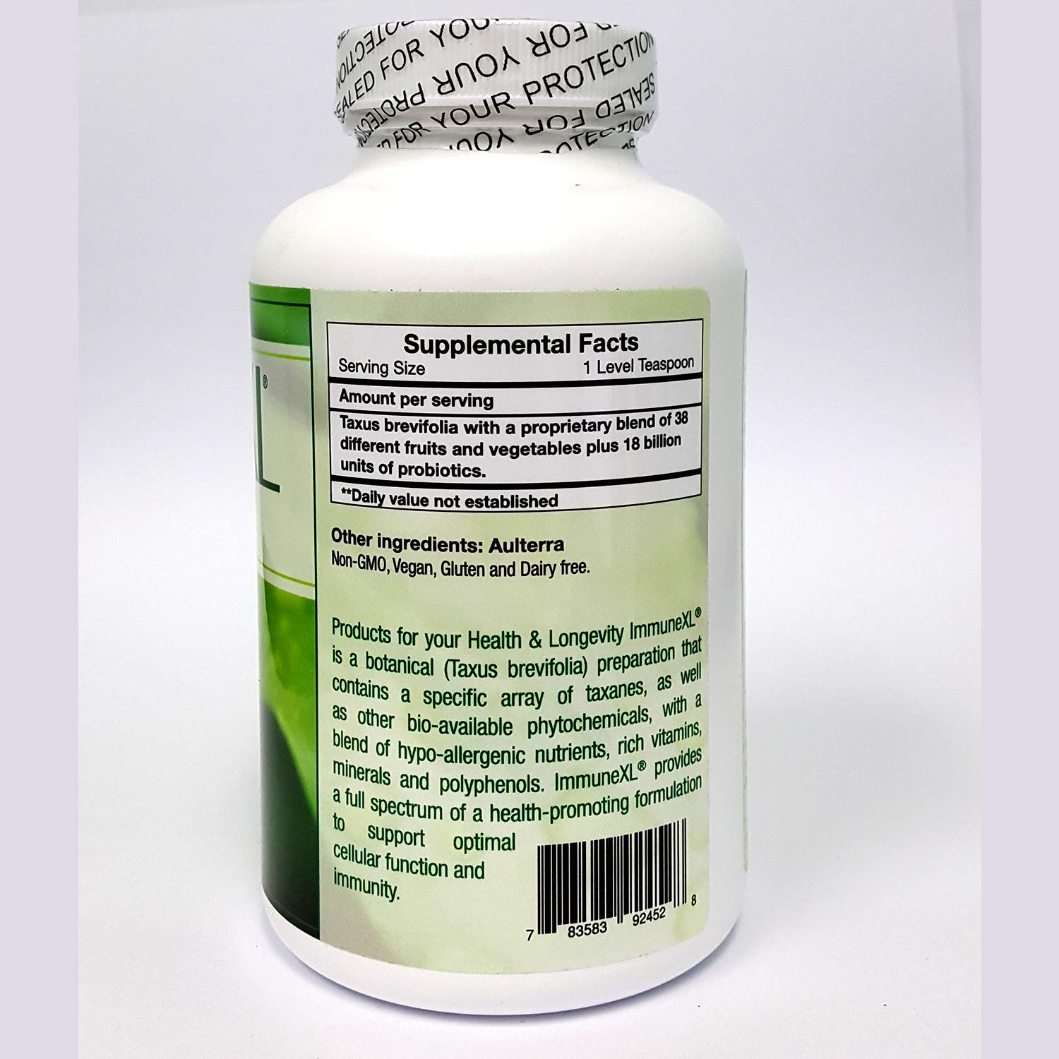 ImmuneXL Ultra Plus Powder (with Aulterra), 200 Grams ImmuneXL Au supplements