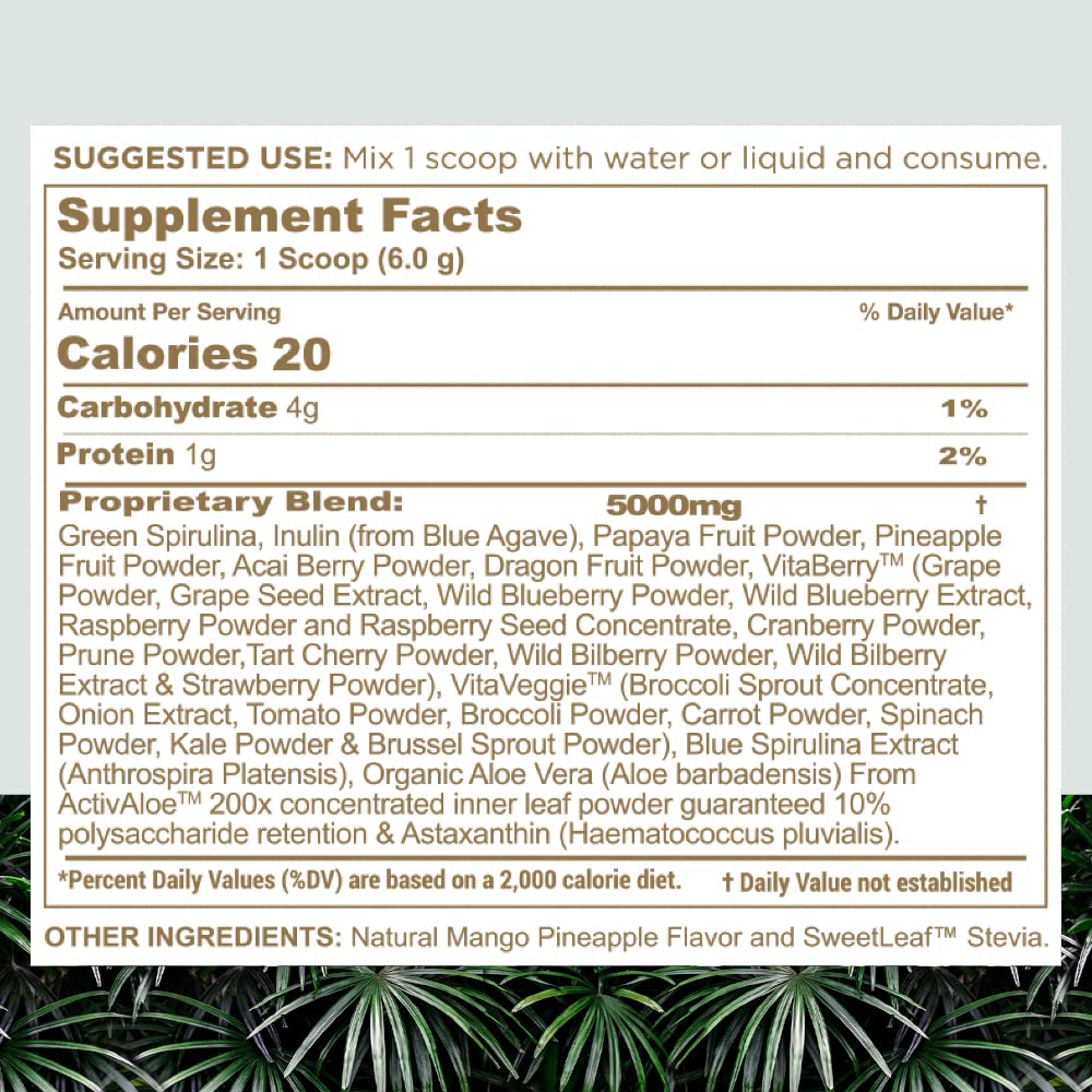 nbpure Earthy Andy Superfood Paradise, Mango Pineapple, 30 Servings nbpure Au supplements