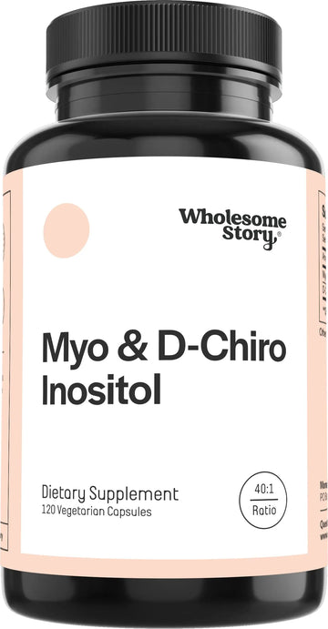 Myo-Inositol & D-Chiro Inositol Blend Capsule | 30-Day Supply | Most Beneficial 40:1 Ratio Wholesome Story Au supplements