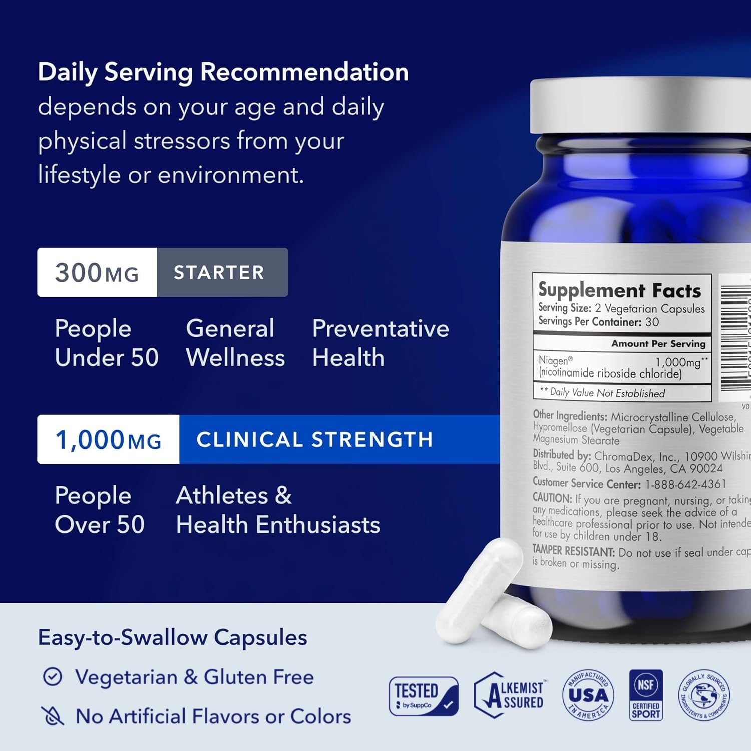 TRU NIAGEN PRO NAD Supplement for Brain Function, Anti Aging, Cell Regeneration | Patented Niagen | Supports Cellular Energy | Nicotinamide Riboside (NR) TRU NIAGEN Au supplements