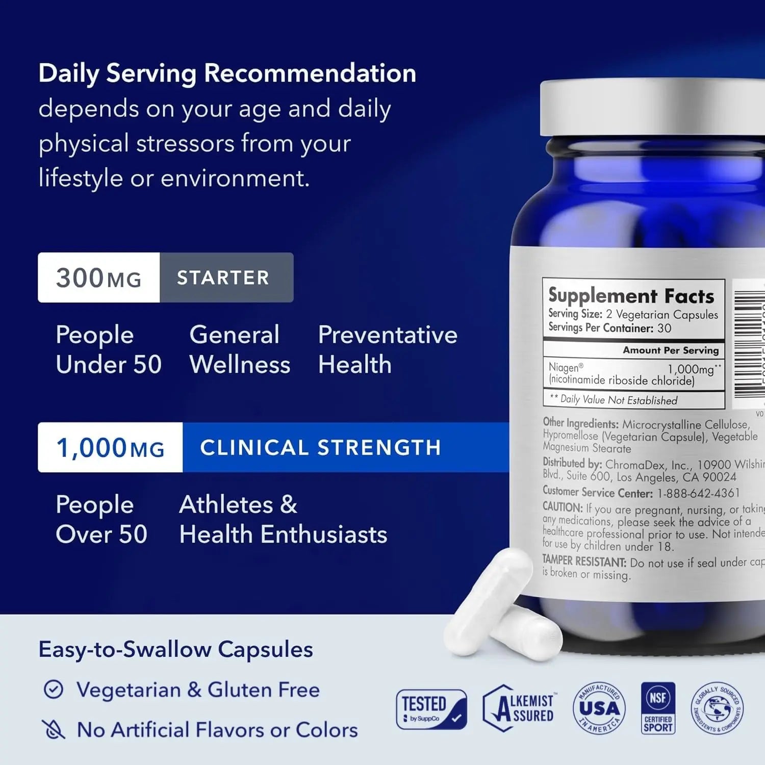 TRU NIAGEN PRO NAD Supplement for Brain Function, Anti Aging, Cell Regeneration | Patented Niagen | Supports Cellular Energy | Nicotinamide Riboside (NR) TRU NIAGEN Au supplements