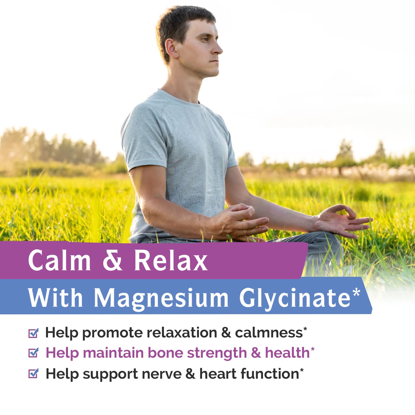 Innate Vitality Magnesium Glycinate 400mg, Non Buffered & High Absorption Magnesium Supplement for Sleep, Relaxation, Heart & Bone Health for Men & Women, Non-GMO, No Gluten, 240 Vegan Capsules Innate Vitality Au supplements
