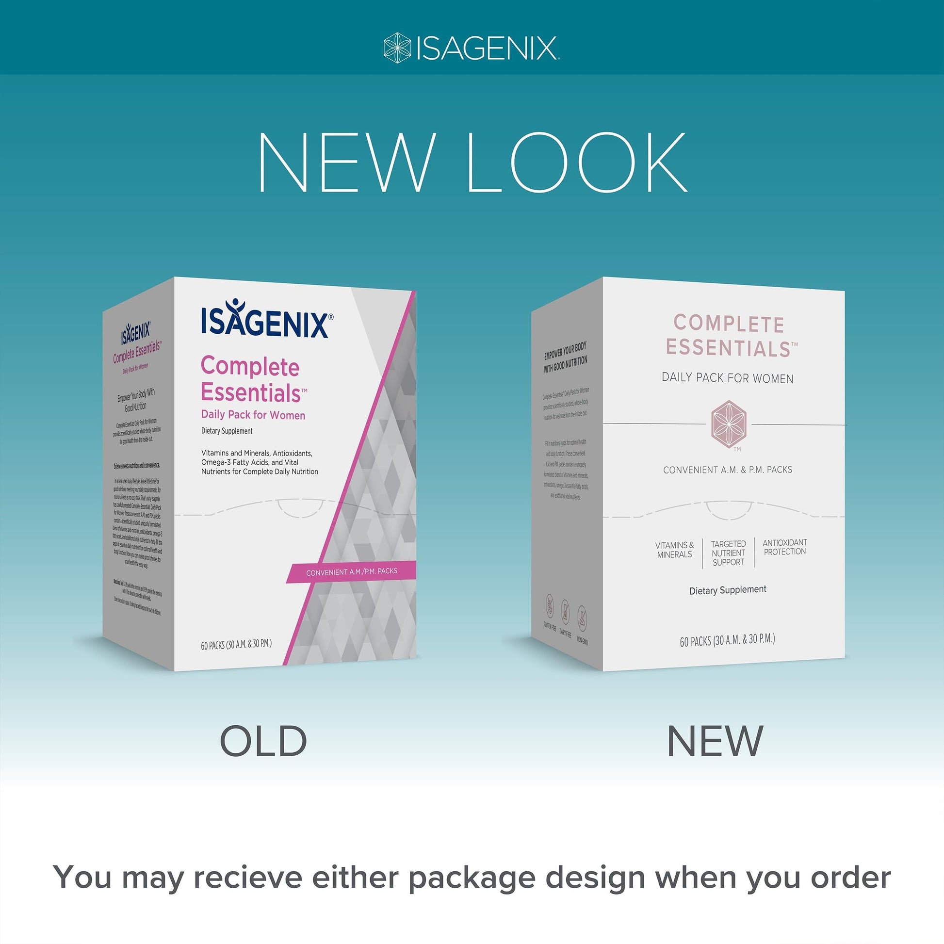 Complete Essentials™ Daily Pack for Women - Balanced Micronutrients for Optimal Women's Health & Performance - Antioxidants to Fight Oxidative Stress - Convenient Individual Packs - 30-Day Supply Isagenix Au supplements