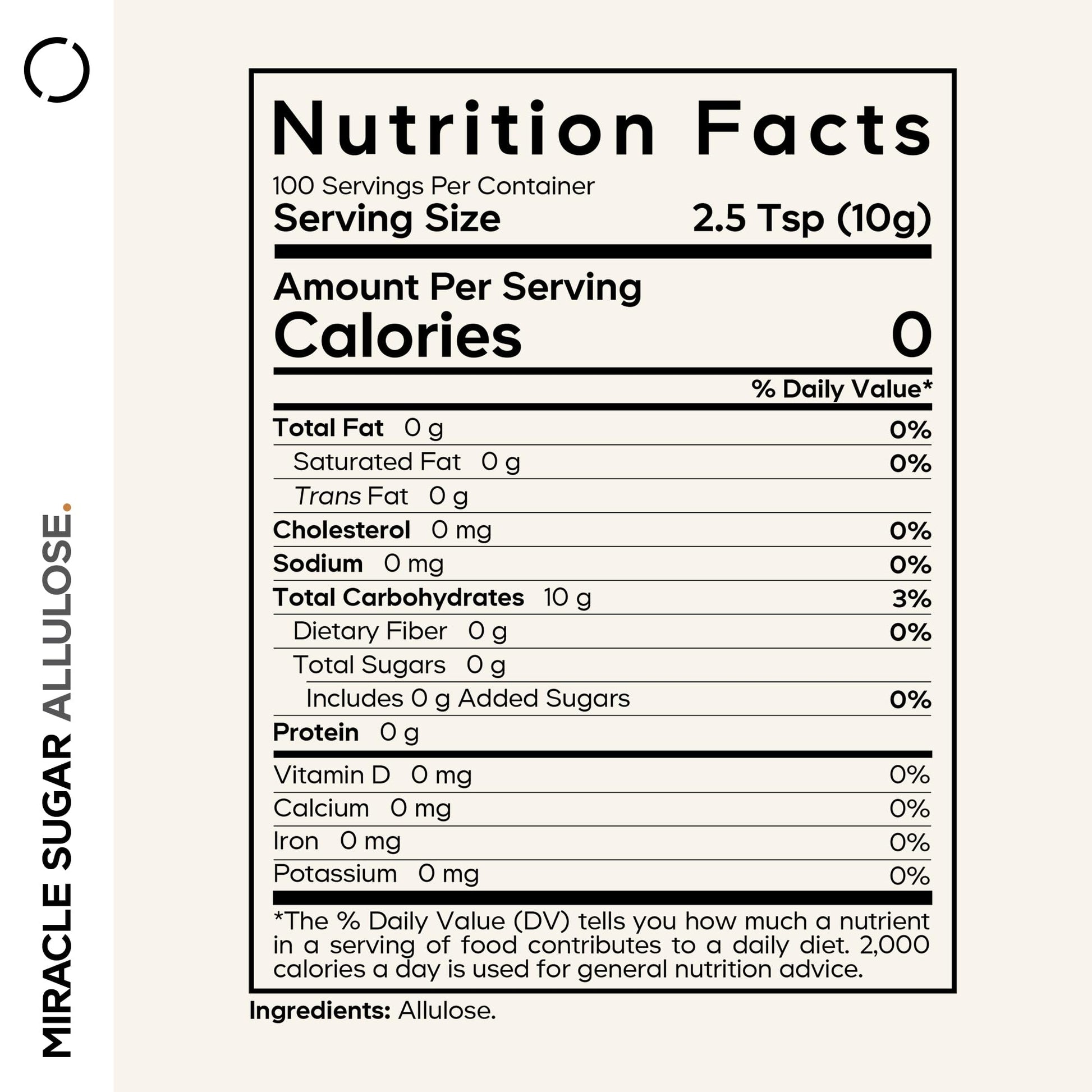 Codeage Miracle Sugar Allulose Powder - All-purpose Zero Calorie Allulose Sweetener, +3 Month Supply - 0 Net-Carbs - Rare Sugar Alternative to Stevia, Aspartame & Liquid - Non-GMO - 35.27 Oz Codeage Au supplements