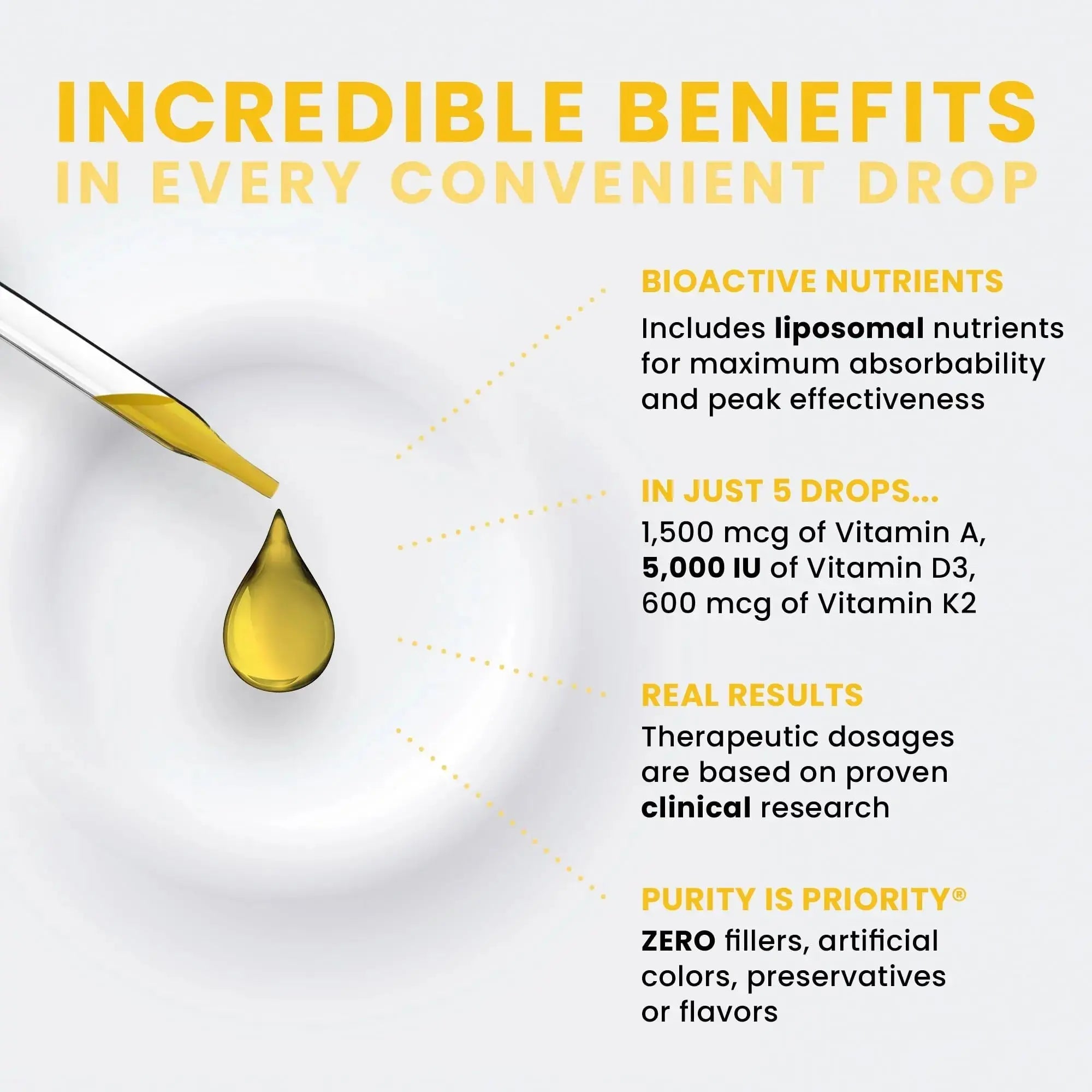 Pure Therapro Rx Vegan A-D-K Drops 10 Ml, Made in USA | 3 Month Supply | Vitamin A (Palmitate), Liposomal Vitamin D3 (Pureshine) Pure Therapro Rx Au supplements
