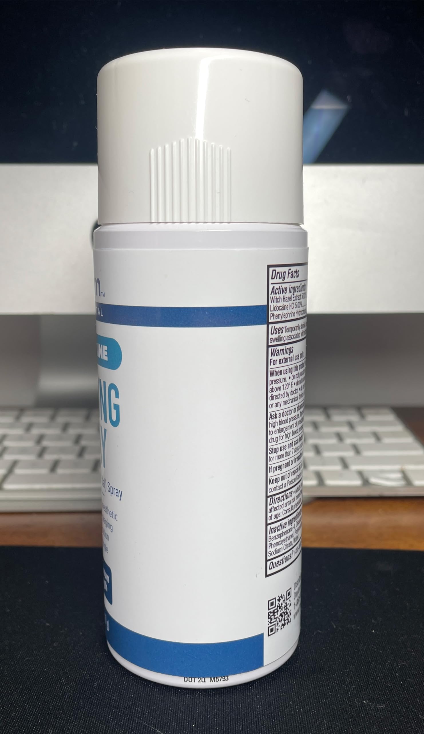 Myderm Medical Numbing Spray - 4.5oz - Maximum Strength 5% Lidocaine with Phenylephrine HCl and Witch Hazel - Fast-Acting Reliever with A Touch-Free Application - First Aid Supplies - Made in USA Myderm Au supplements