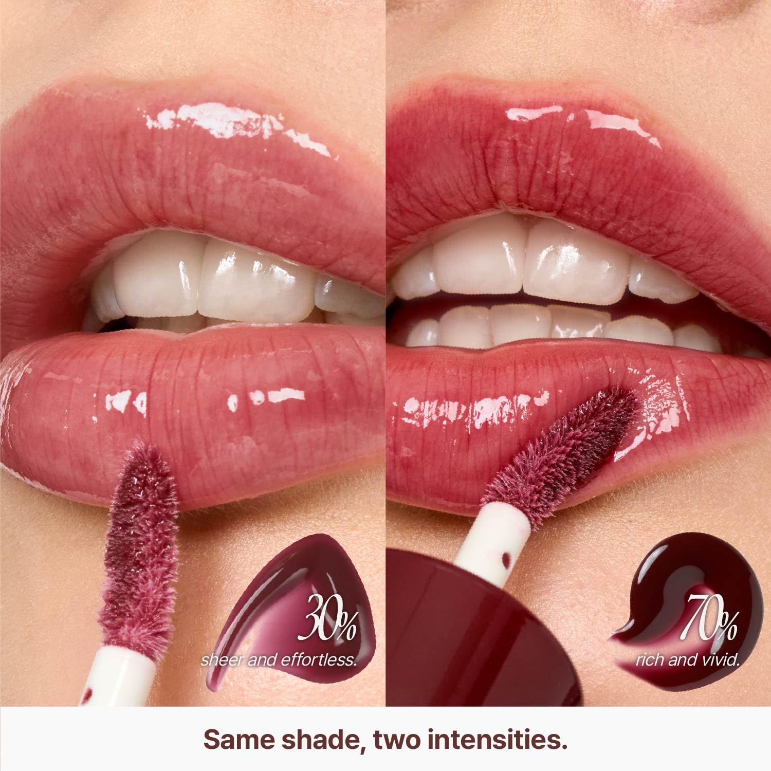 fwee 3D Voluming Gloss 70% (Rich) | Lychee 70% | High Shine, Non-Sticky Lip Gloss for Makeup | Long-Lasting, Moisturizing Gel Formula | 30%, 70% Pigment Options | 5.3g fwee Au supplements