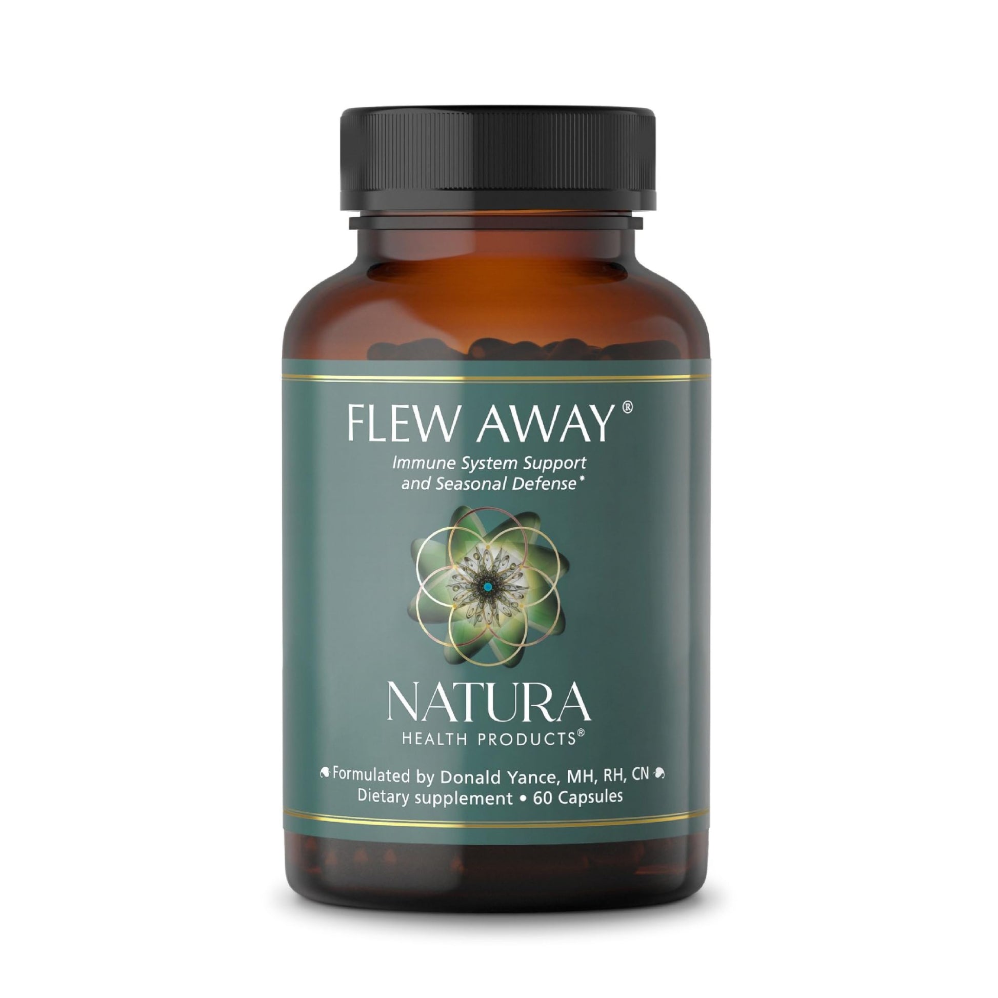 Natura Health Products Flew Away Supplement - Immune System Support & Seasonal Defense - Featuring Ginger, Elderberry, Propolis and Eucalyptus (60 Capsules) Natura Health Products Au supplements