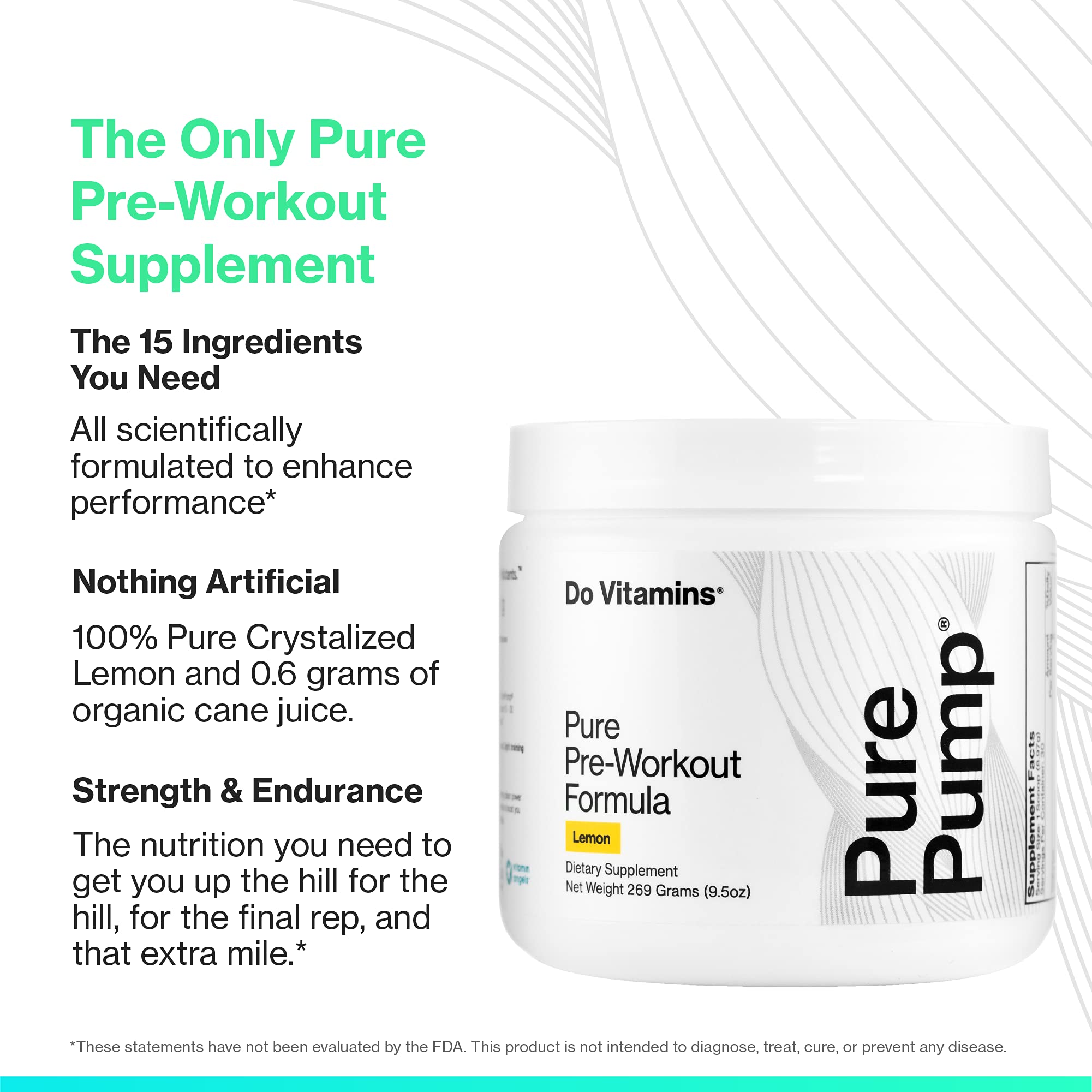 Do Vitamins PurePump - All-Natural Clean Preworkout Powder, Boost Energy, Focus Do Vitamins Au supplements