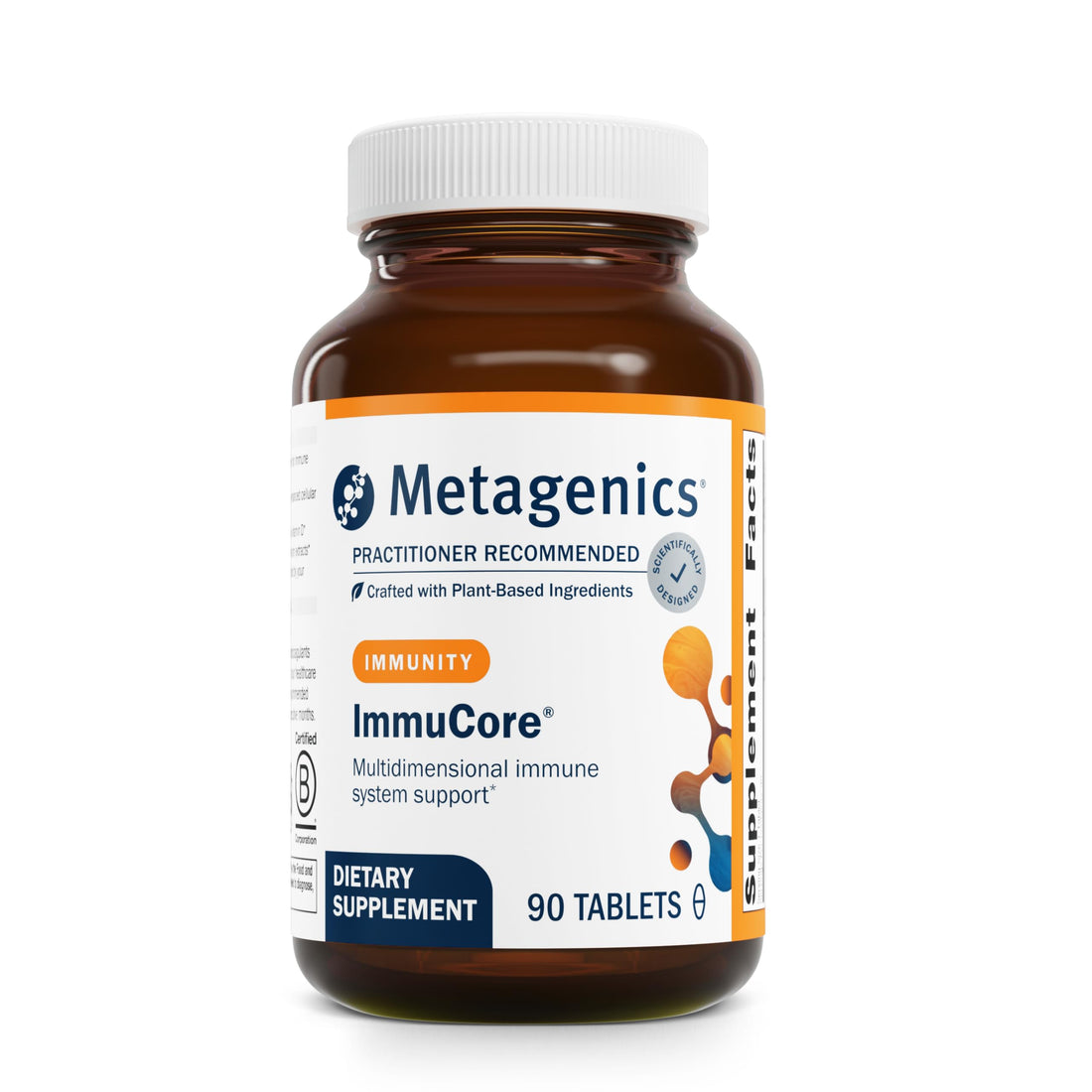 Metagenics ImmuCore - Immune Support with Vitamins C & D3, Zinc, Selenium & Mushroom Extracts* - Antioxidant & Respiratory Support* - Non‑GMO, Gluten‑Free - 90 Tablets Metagenics Au supplements