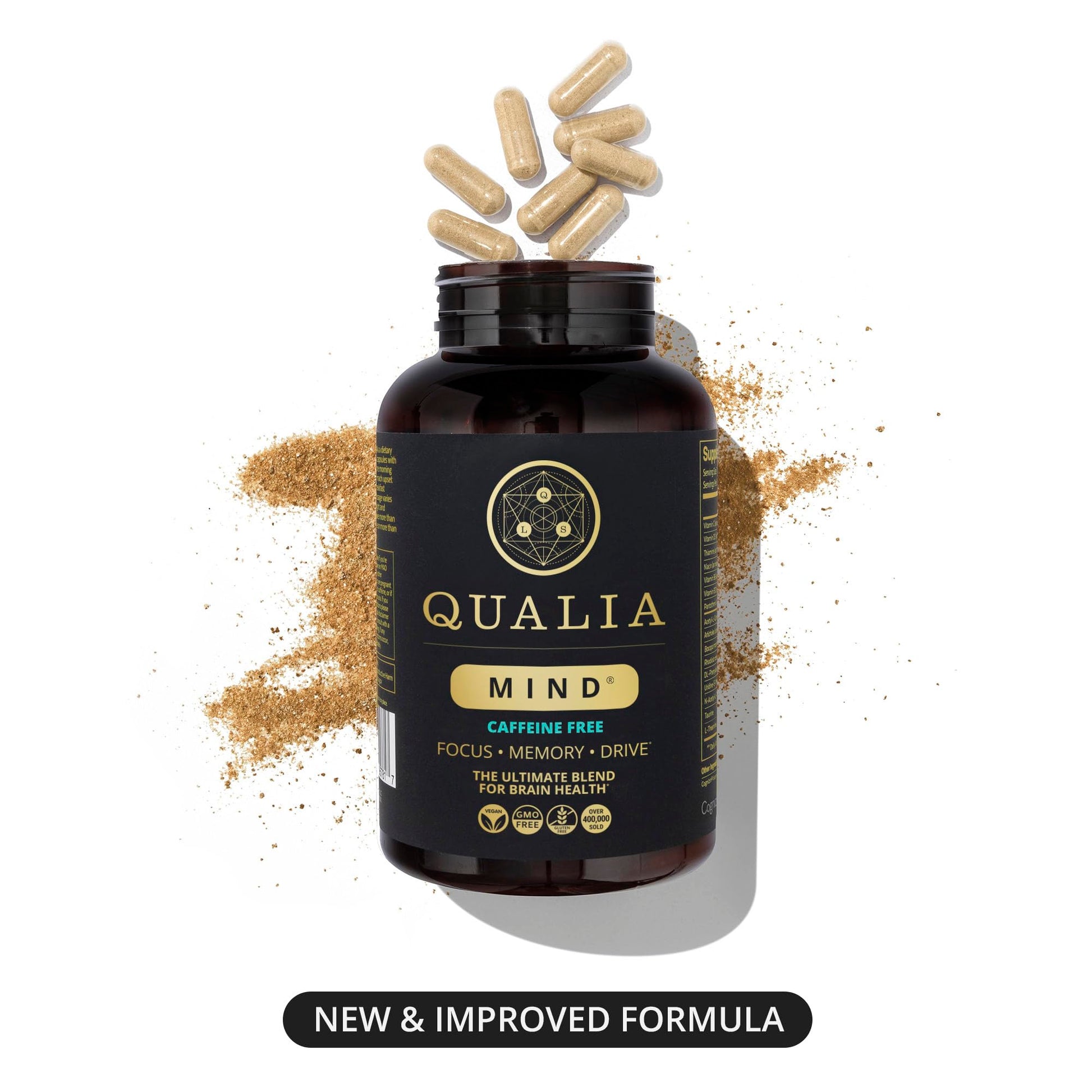 Qualia Mind (Caffeine Free) | The Ultimate Blend for Brain Health* | Doctor-Formulated Nootropic to Fuel Focus & Concentration* | Supports Long Term Brain Health| Maintain Drive & Productivity QUALIA LIFE SCIENCES Au supplements