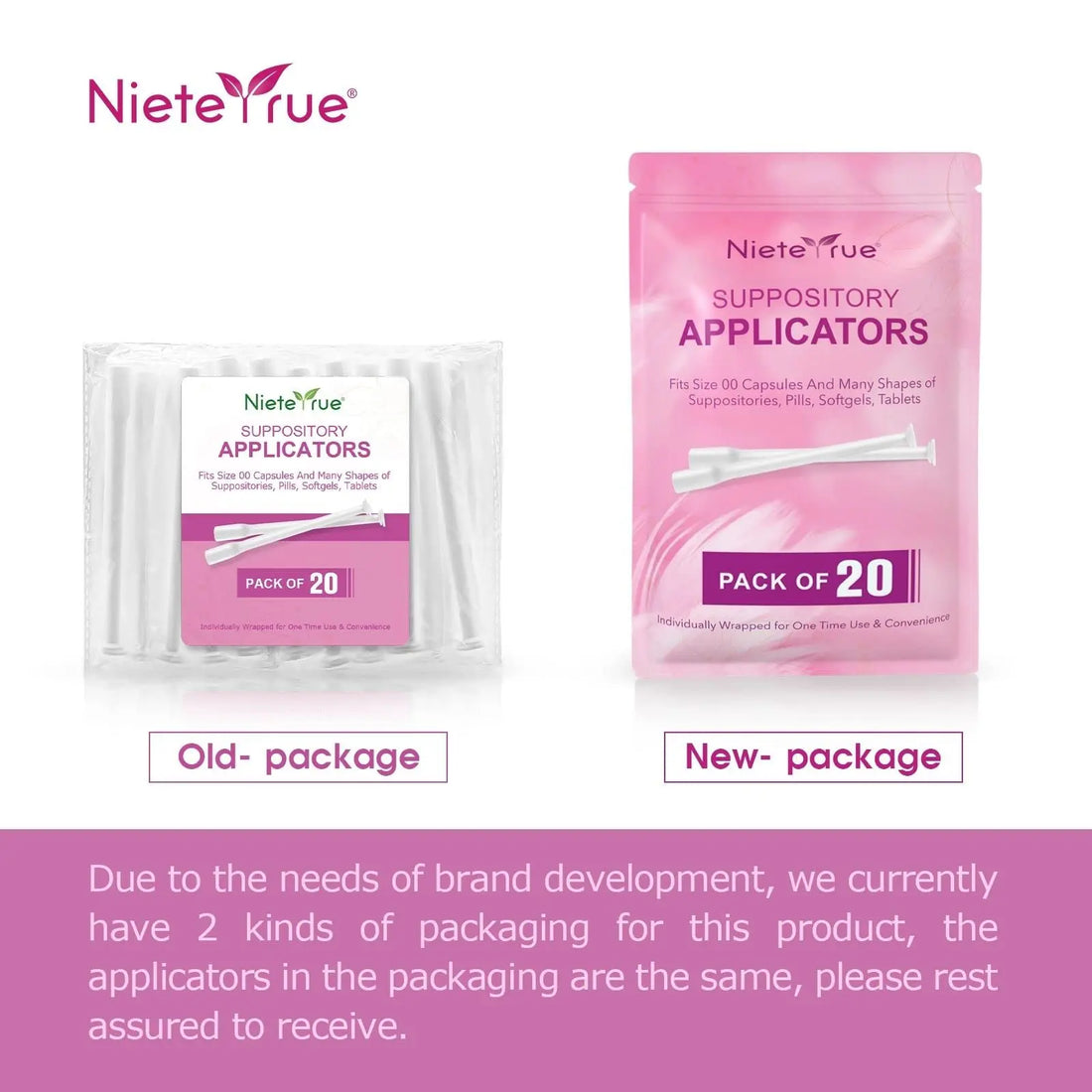 (60 Counts) Nieteyrue Suppository Applicator for Women Fit to Size 00 Cap-sules Soft Tip Auxiliary Tool Nieteyrue Au supplements