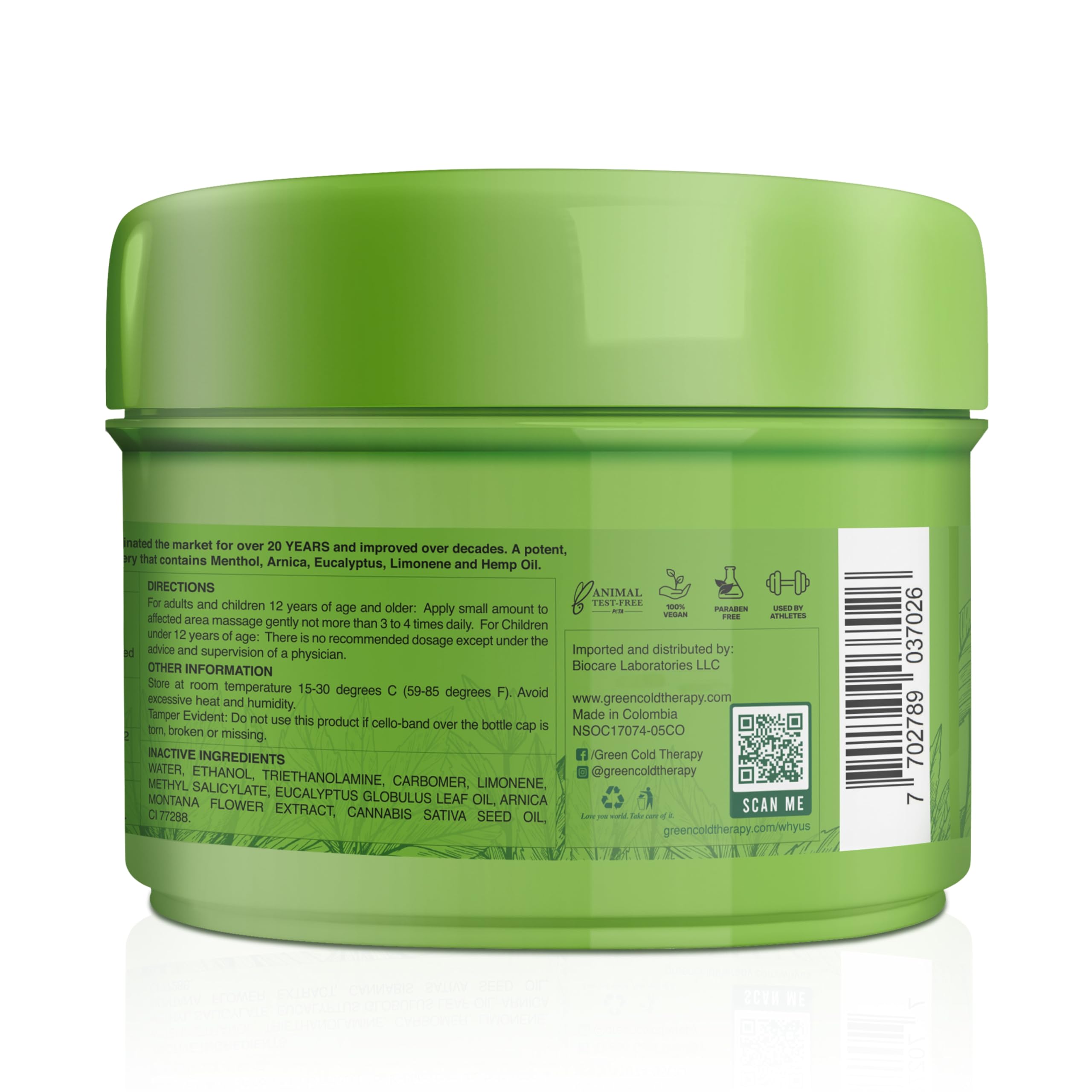Ross D'Elen Green Menthol Gel - 2Pack Large Size (2) ROSS D'ELEN Au supplements