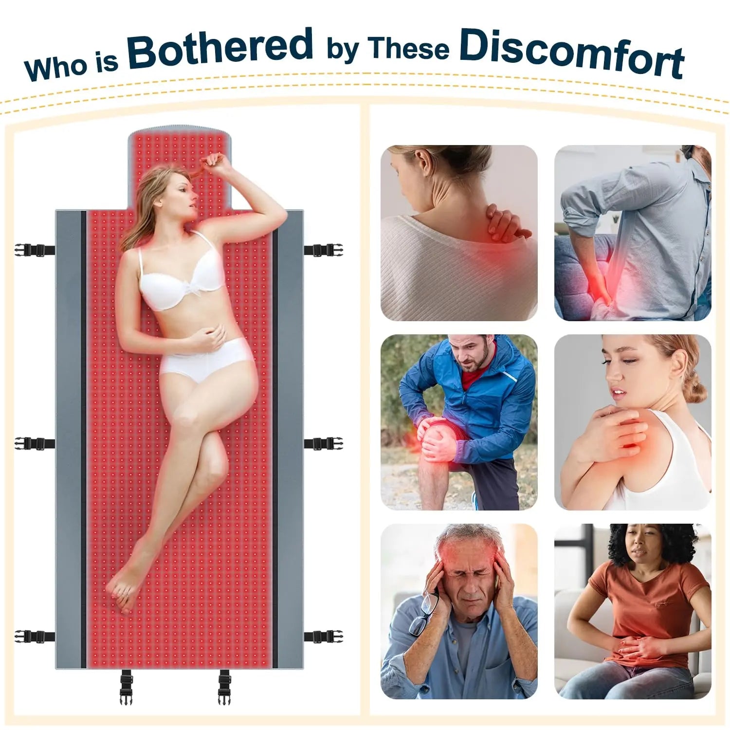 Red Light Therapy for Body - Full Body Red Light Therapy Mat, 71.0x33.31in, 2570Pcs 660nm & 850nm Kaoudt Au supplements