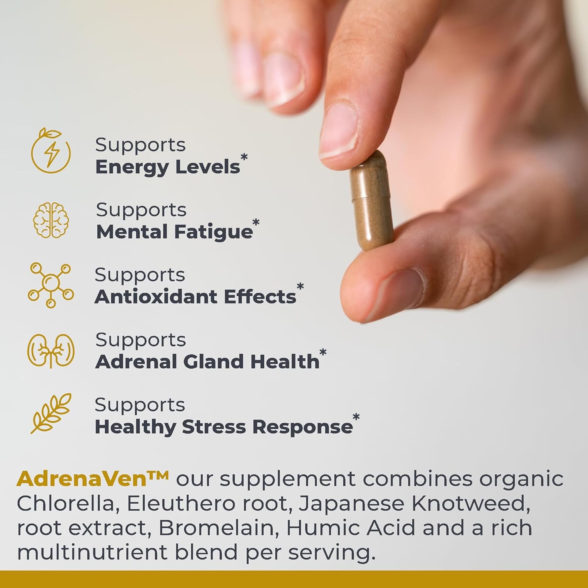 Premier Research Labs 30 Servings-AdrenaVen - Adrenal Health Supplement, Supports Adrenal Gland Health and Stress Response - Organic Adrenal Health - 60 Plant-Source Capsules Premier Research Labs Au supplements