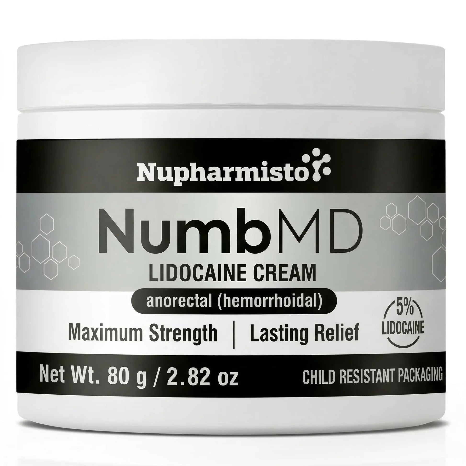 Nupharmisto Numbing Cream Maximum Strength : Long Lasting Numbing Cream with 5X Numbing - Emu Oil and Arnica 80 g / 2.82 oz Nupharmisto Au supplements