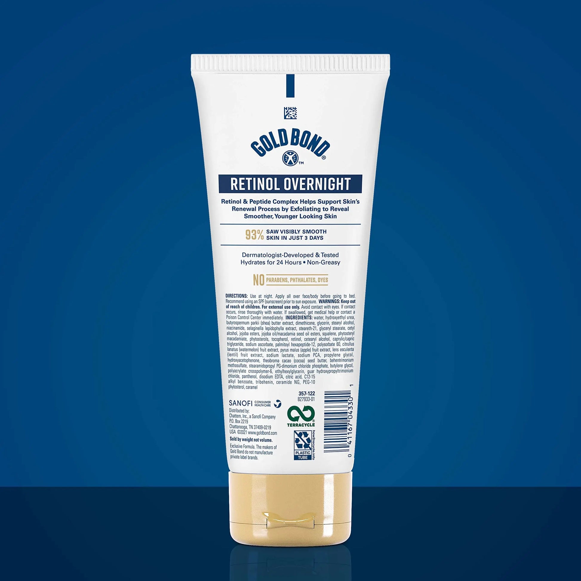 Gold Bond Age Renew Retinol Overnight Body & Face Lotion, With Retinol Gold Bond Au supplements