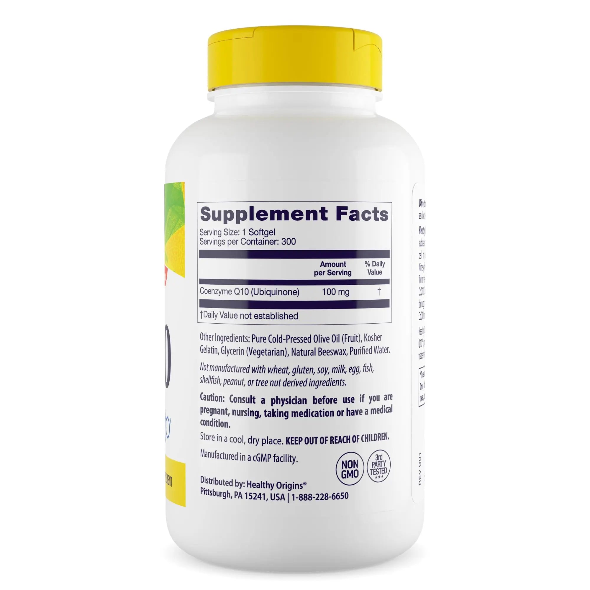 Healthy Origins Natural CoQ10 (Kaneka Q10), 100 mg - Heart Health & Energy Supplement Healthy Origins Au supplements