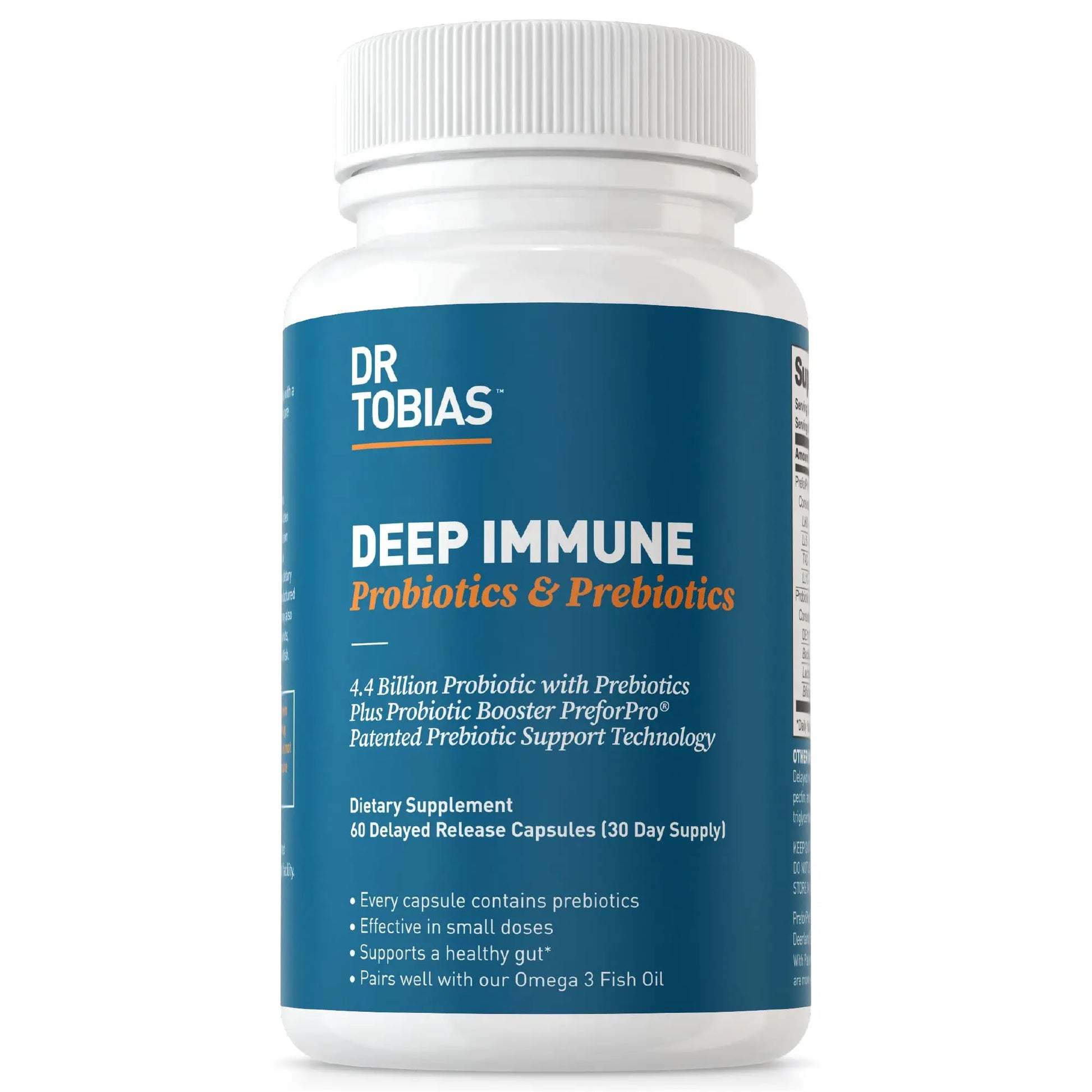 Dr. Tobias Deep Immune Probiotics & Prebiotics, 4.4 Billion CFU Probiotics for Women Dr. Tobias Au supplements