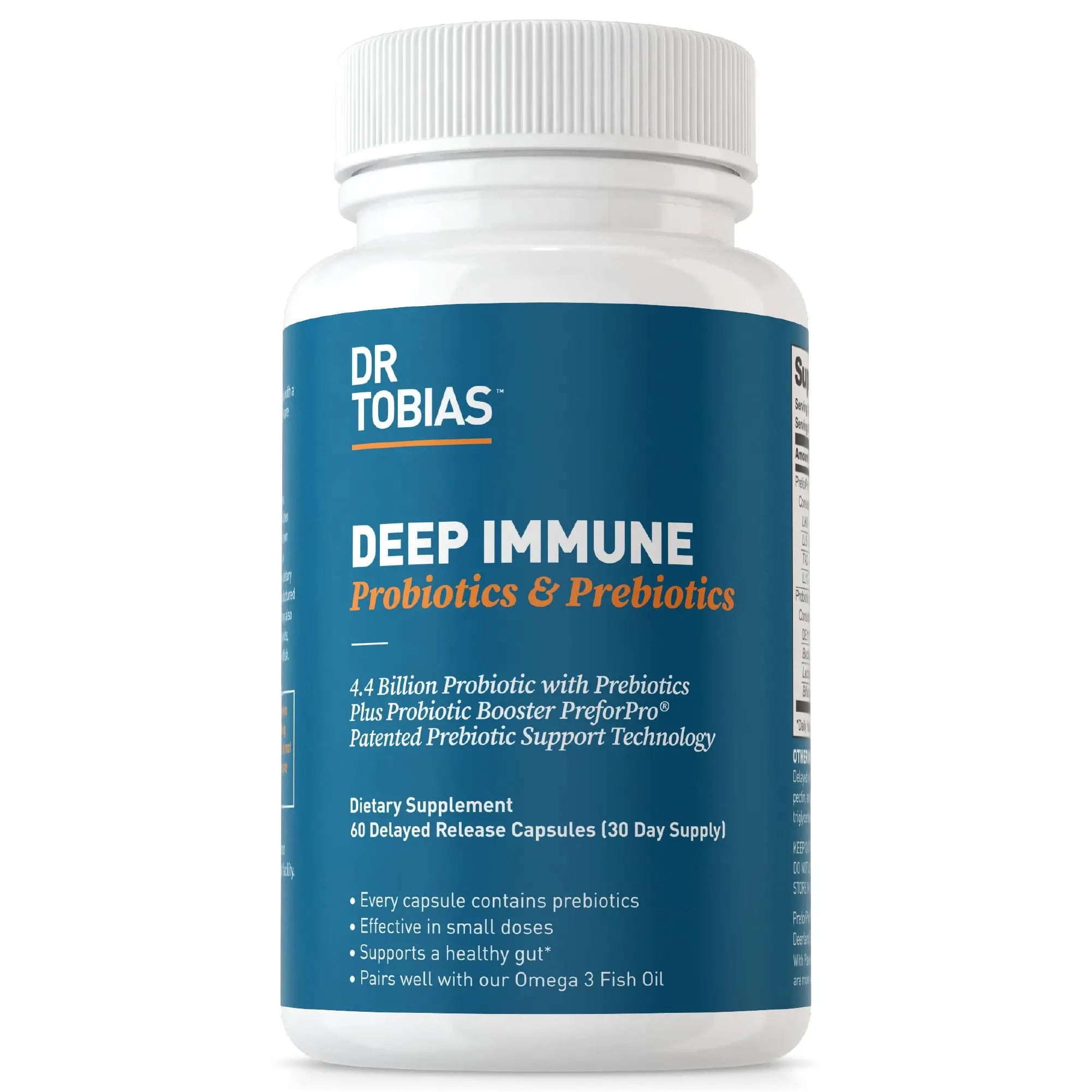 Dr. Tobias Deep Immune Probiotics & Prebiotics, 4.4 Billion CFU Probiotics for Women Dr. Tobias Au supplements