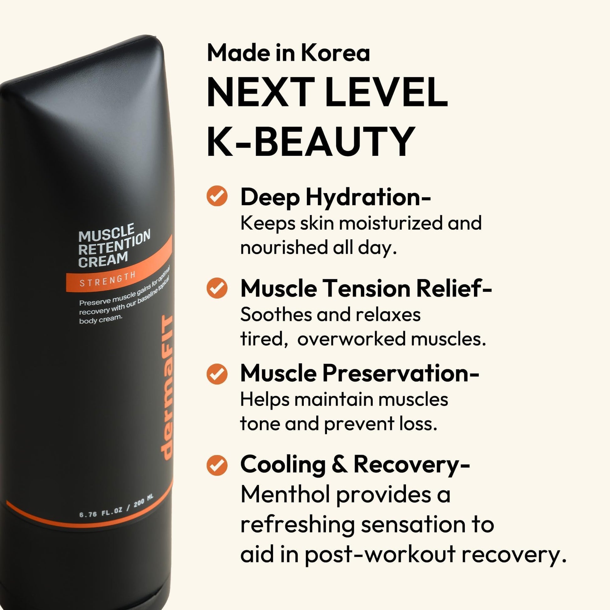 dermaFIT Strength Muscle Maintenance Body Cream - Post Workout Prevents Muscle Loss for Men & Women, Muscle Retention Cream, 30ml, No Artificial Fragrance, M.A.X. Tech, Topical Analgesic for Muscle dermaFIT Au supplements