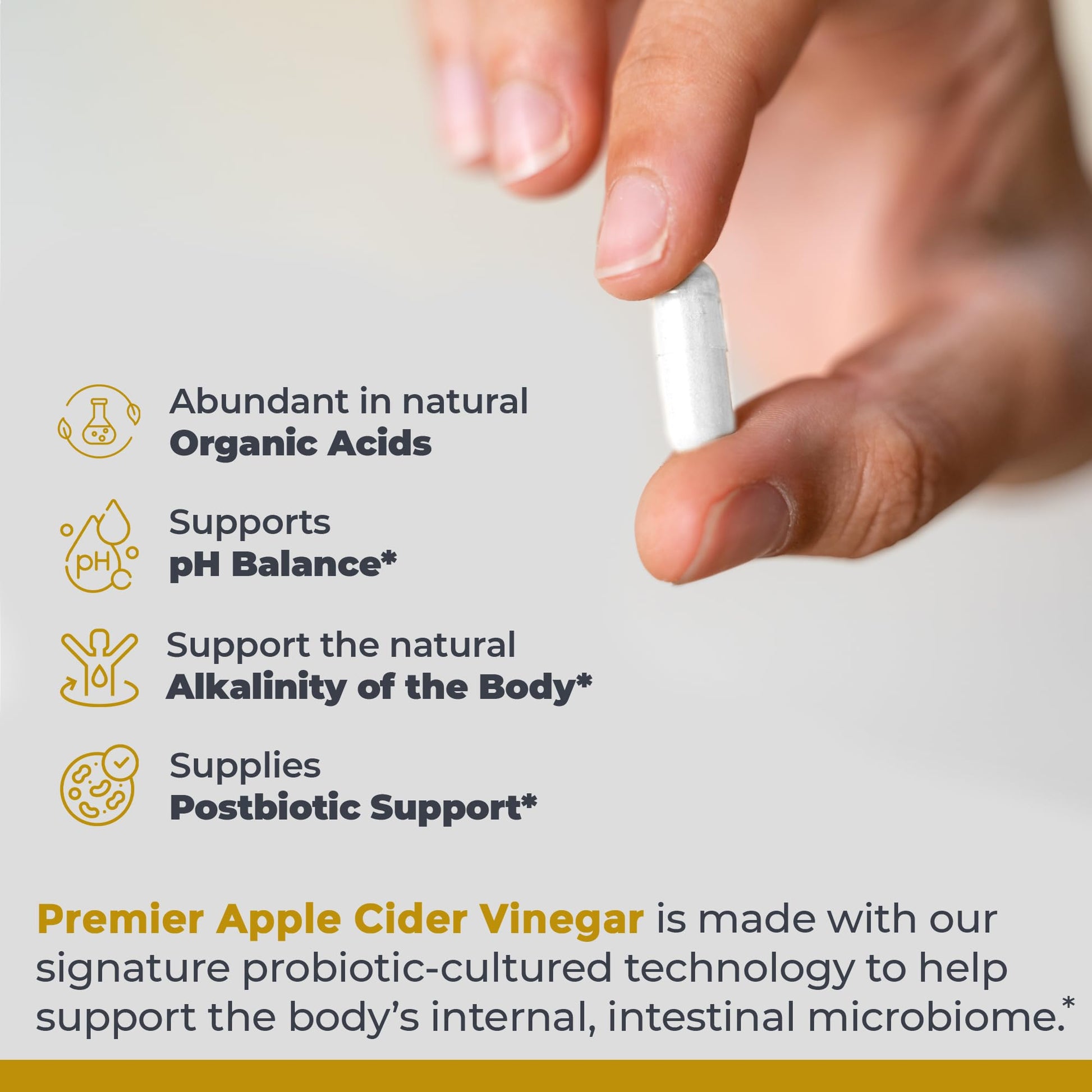 Premier Research Labs Apple Cider Vinegar Capsules - ACV Capsules, Apple Cider Vinegar Pills, Supplement for Digestion, pH Balance, Microbiome Health for Women and Men - 150 Vegetarian Capsules Premier Research Labs Au supplements