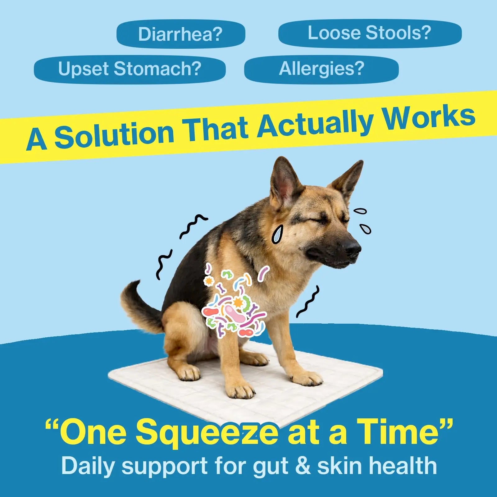 Doctor By Squeeze Probiotics for Dogs Gut Health Immunity Skin&Allergy Care Diarrhea Relief Digestive Stomach Support with L. crispatus KT-11 Lickable Paste Formula Individually Packaged, Chicken Doctor By Au supplements