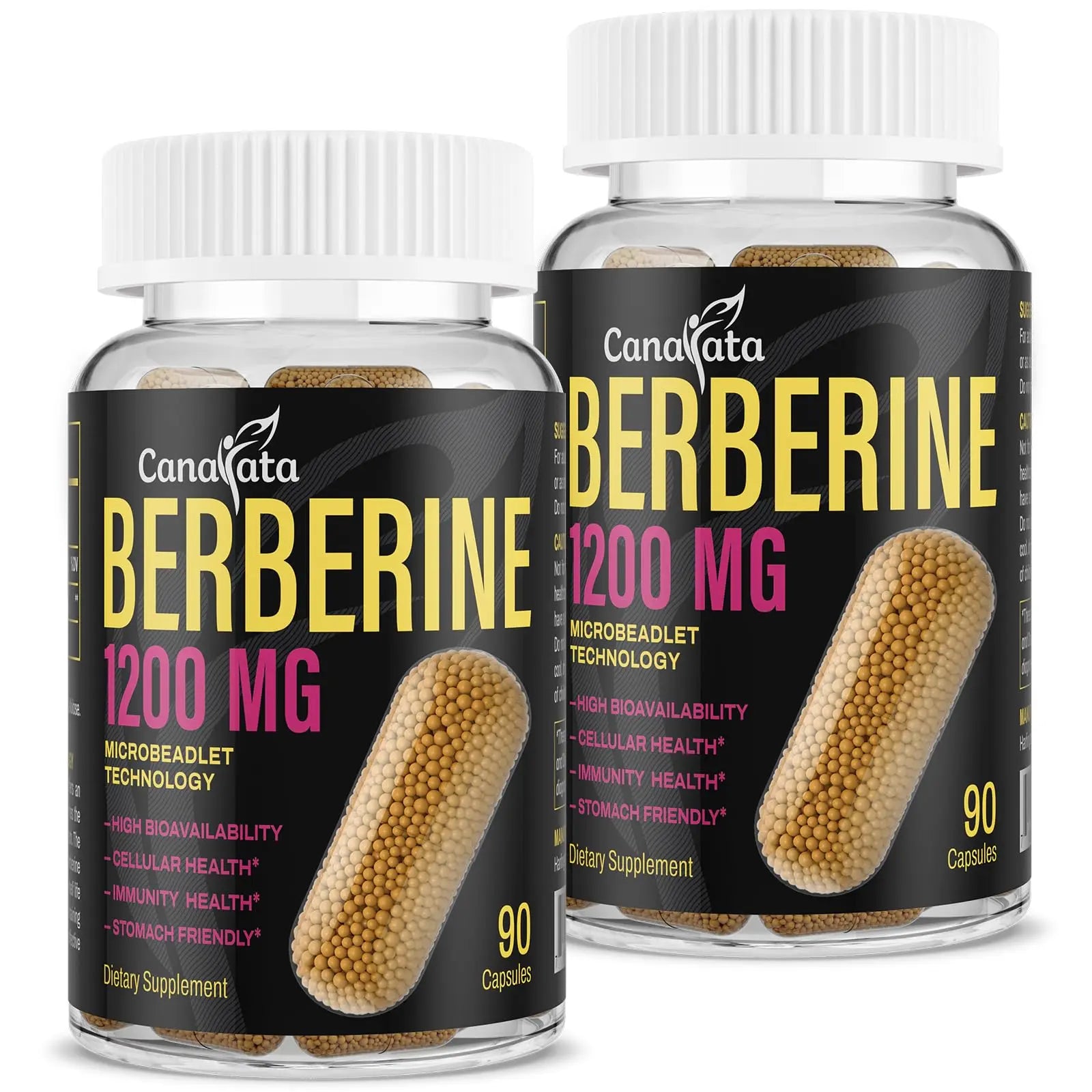 Berberine Supplement 1200mg Berberine HCL - High Bioavailability Microbeadlet Canarata Au supplements