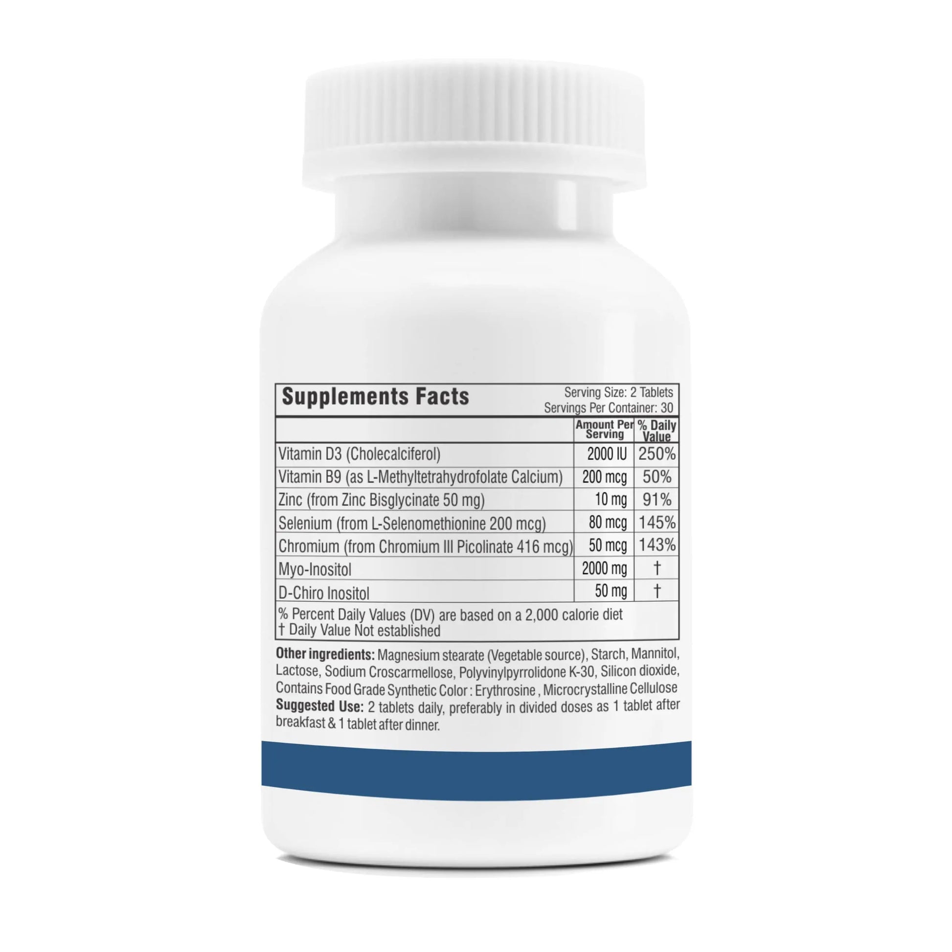 Trexgenics SYNERGISTIC & ADVANCED PCOS Support Myo-Inositol 1000 mg, D-Chiro Trexgenics Au supplements