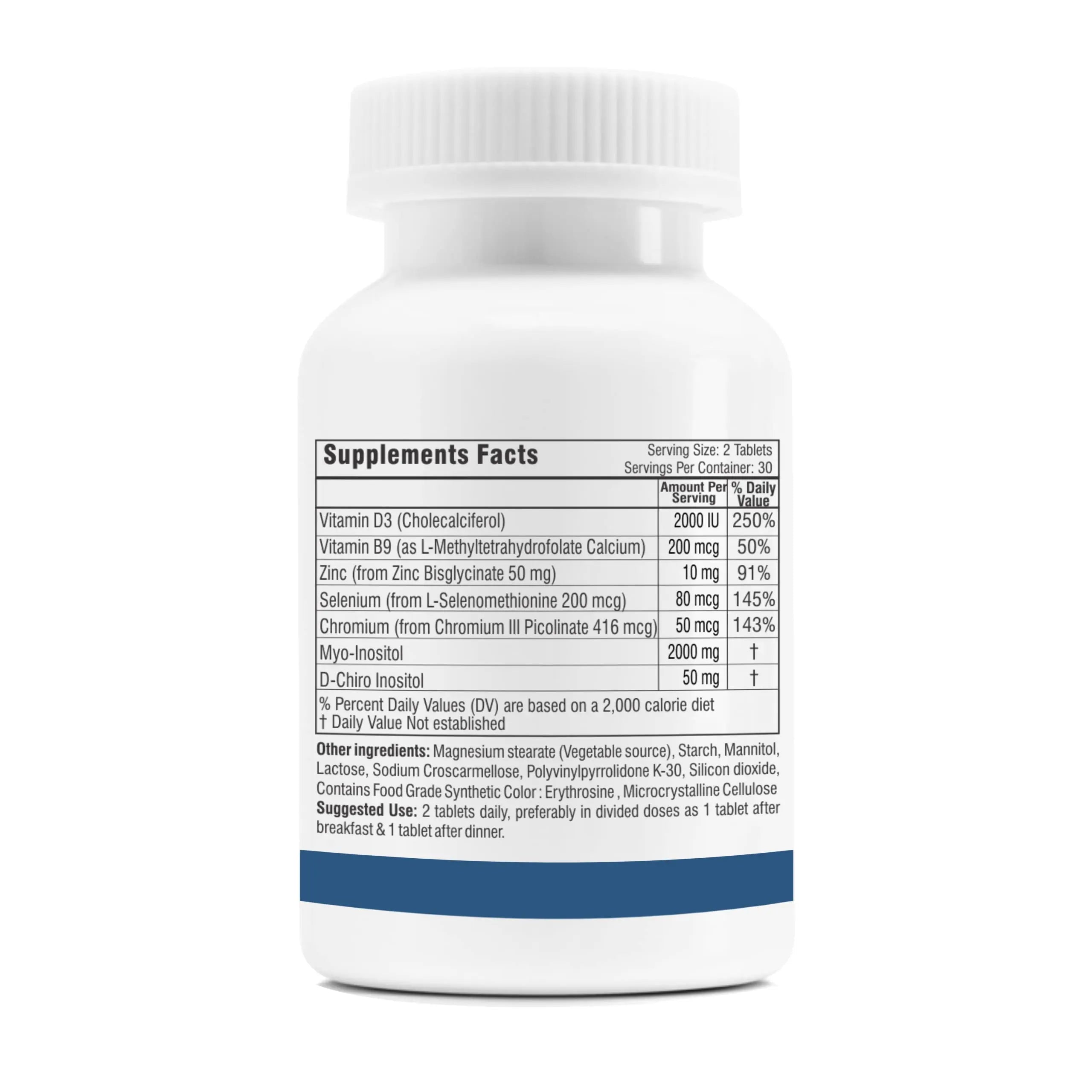 Trexgenics SYNERGISTIC & ADVANCED PCOS Support Myo-Inositol 1000 mg, D-Chiro Trexgenics Au supplements