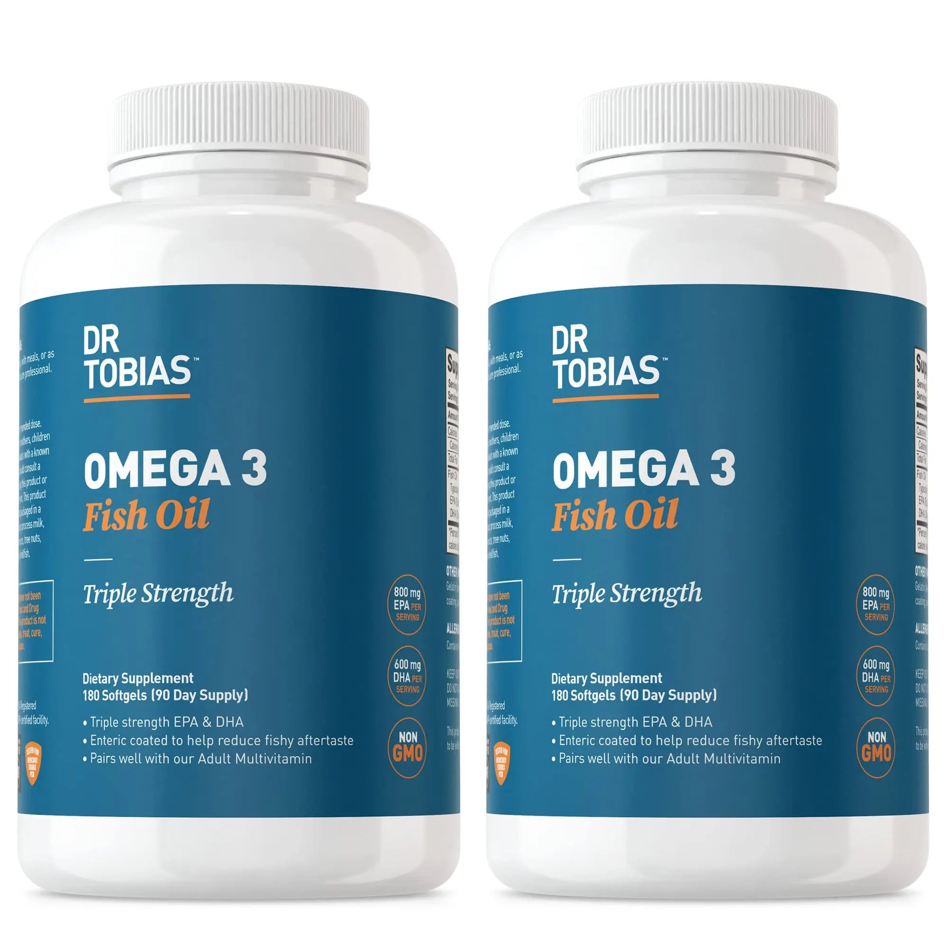 Dr. Tobias Omega 3 Fish Oil, 800 mg EPA 600 mg DHA Omega 3 Supplement for Heart Dr. Tobias Au supplements