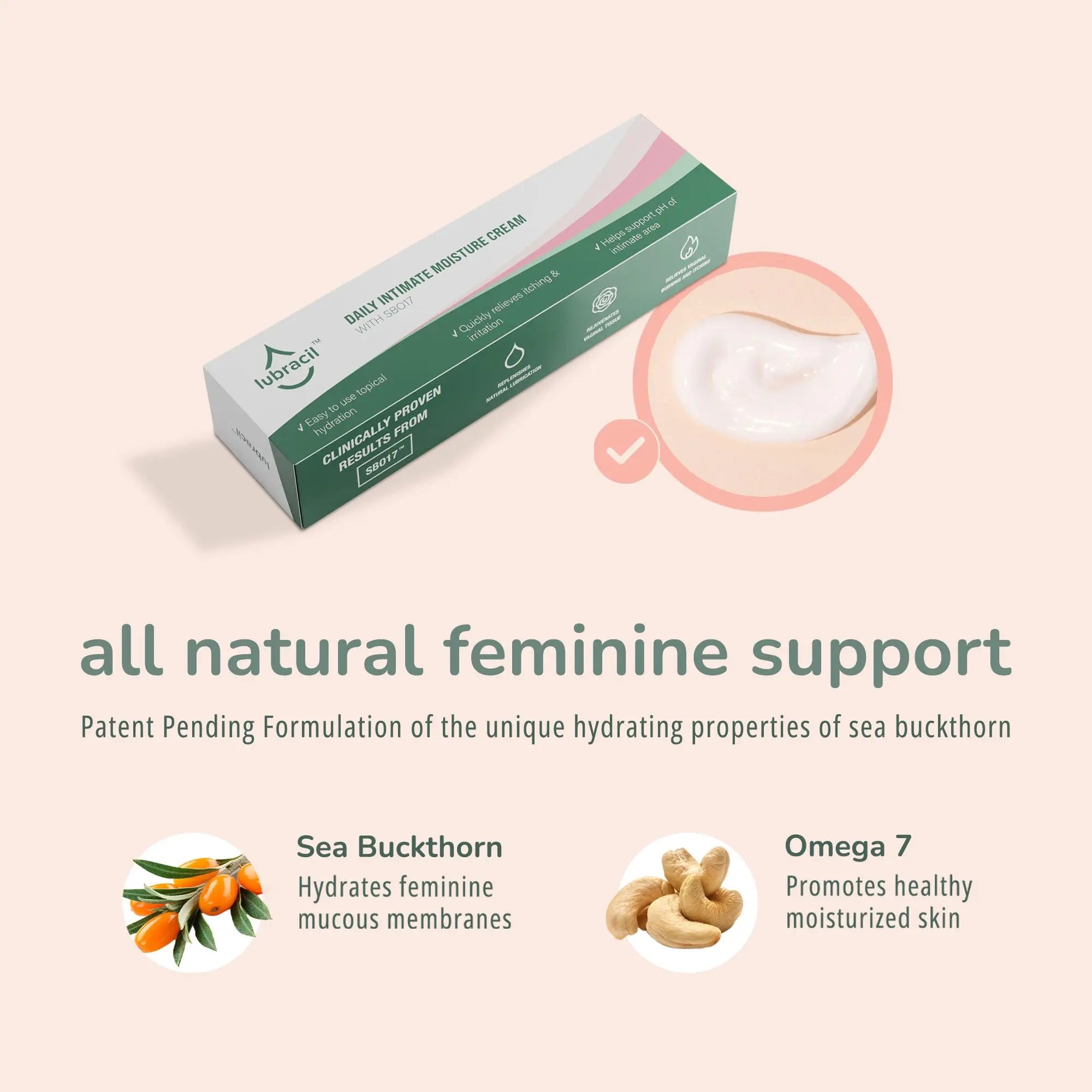 Lubracil - Topical Vulva Cream - Daily Care Moisturizer Helping with Vaginal Dryness, Burning Lubracil Au supplements