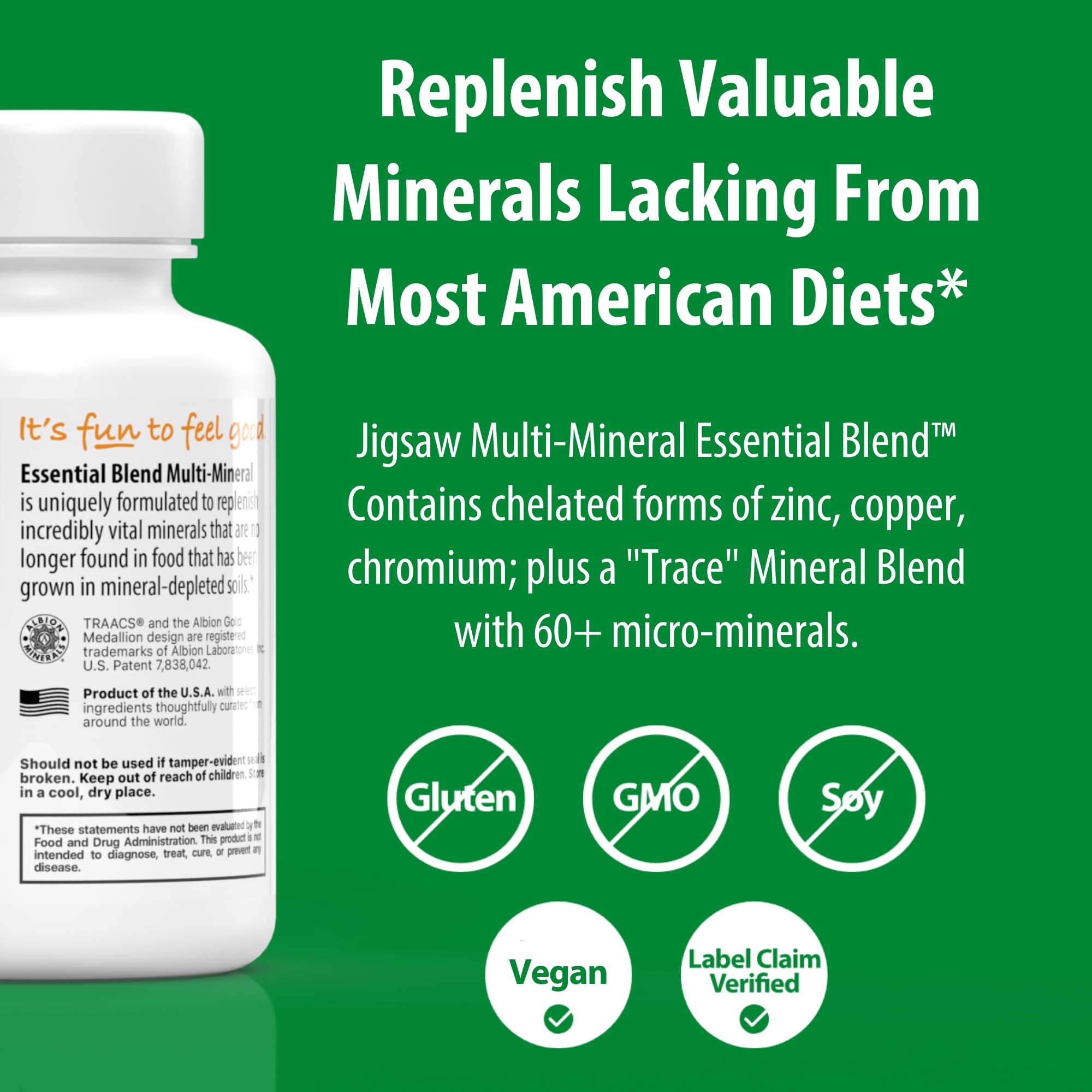 Jigsaw Health Multi-Mineral Essential Blend | 90 Capsules | 90 Servings Jigsaw Health Au supplements