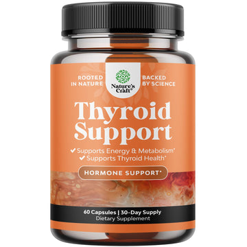 Herbal Thyroid Support Complex - Potent Kelp Iodine Supplement with L Tyrosine, Bladderwrack, Selenium & Pure Ashwagandha for Hormone Balance