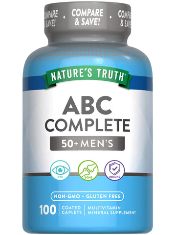 Nature's Truth Men's 50+ Multivitamin | with Vitamins A, C, E, B6 & B12 | 100 Count | Non-GMO & Gluten Free Nature's Truth Au supplements