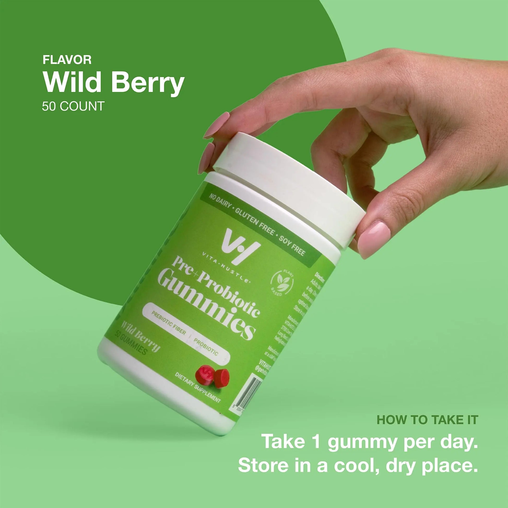 VitaHustle Probiotic Gummies + Prebiotics by Kevin Hart with Chicory Root Inulin Fiber VitaHustle Au supplements