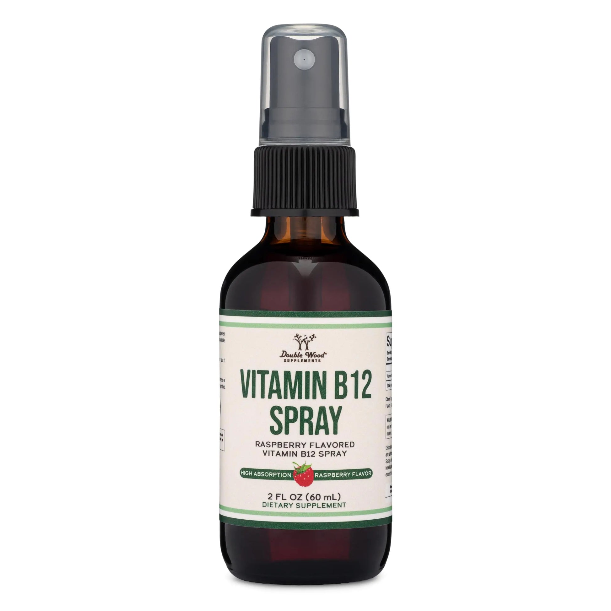 Vitamin B12 Sublingual Spray (2 Spray Dose of Vitamin 12 1000mcg, 3 Spray Serving Size Double Wood Supplements Au supplements