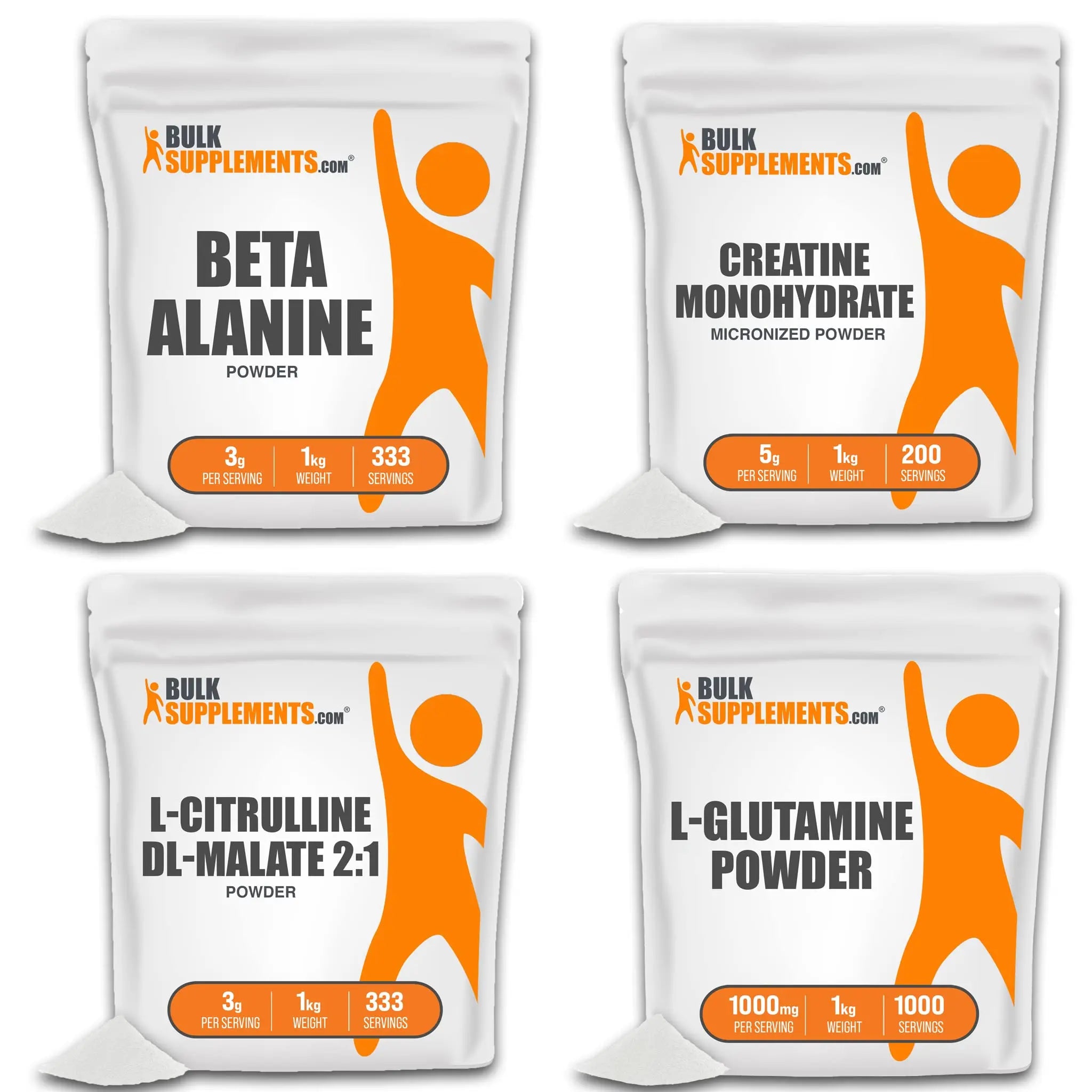 BULKSUPPLEMENTS.COM Beta Alanine Powder 1KG, with Creatine Monohydrate Powder BULKSUPPLEMENTS.COM Au supplements