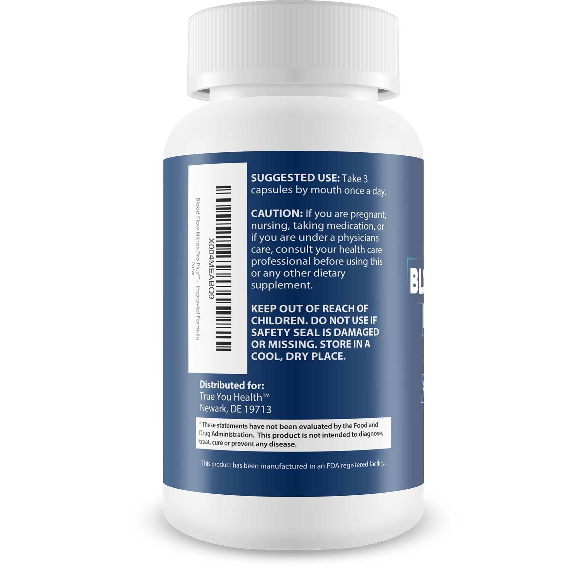 Blood Flow Nitrox Pro Plus - Improved Formula - Our Best Blood Circulation Supplements For Men - Vasodialators - Increase Blood Flow Care Blood Circulation Supplement Blood Flow Supplement For Men True You Health Au supplements