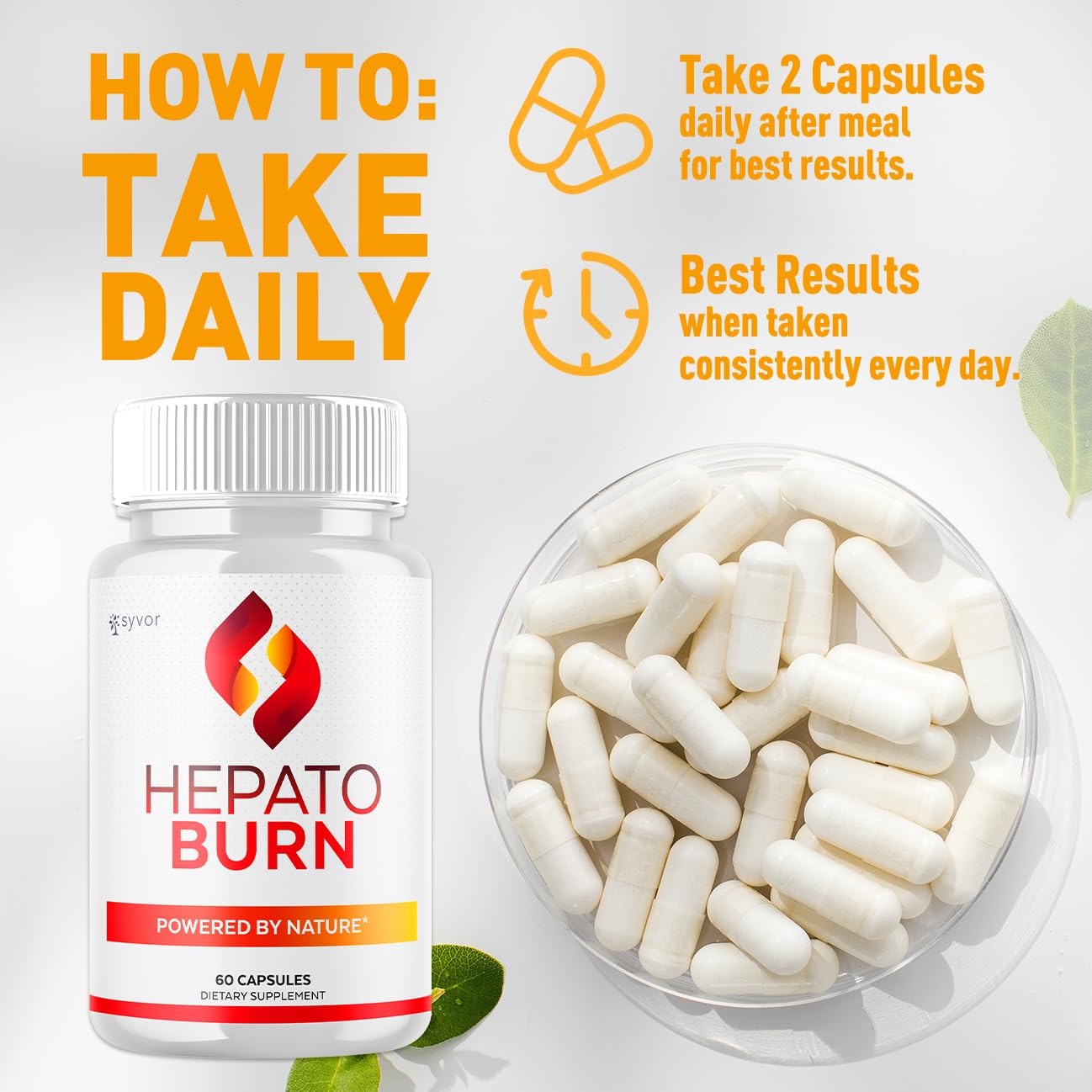 (2 Pack) Hepato Burn Capsules, Official Hepato Burn Pills with All Natural Premium Ingredients, Hepatoburn Energy and Fitness Vitamin Supplement, Hepatoburn Lifestyle Powered by Nature (120 Capsules) Syvor Au supplements