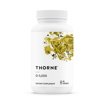 THORNE - Vitamin D-5000 - Vitamin D3 Supplement - Support Healthy Bones, Teeth, Muscles, Cardiovascular & Immune Function* - NSF Certified for Sport - Gluten-Free, Soy-Free - 60 Servings THORNE Au supplements