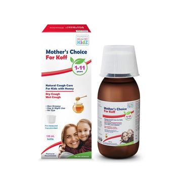 Mother’s Choice for Koff, for Dry and Wet Cough, Natural Cough Care for Kids with Honey, 125 ml PHARMARIS HEALTHY KIDZ MOTHER'S CHOICE Au supplements