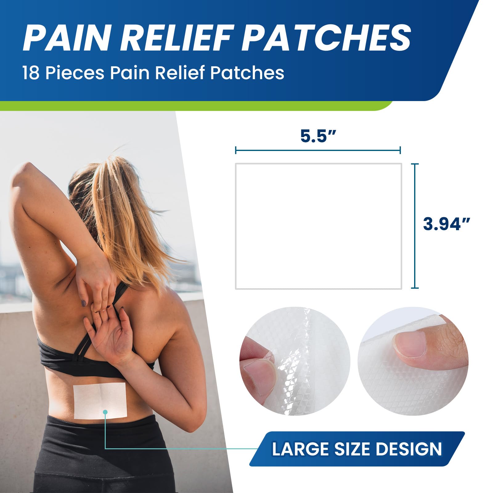 Sumifun Lidocaine Pain Relief Patches - Fast, Targeted Therapy Simple Backache, Soreness, Sprain, Joint Pain with Maximum Strength 4% Lidocaine and 1% Menthol (Large, Count, 31) NDC 83602-172-31 Sumifun Au supplements