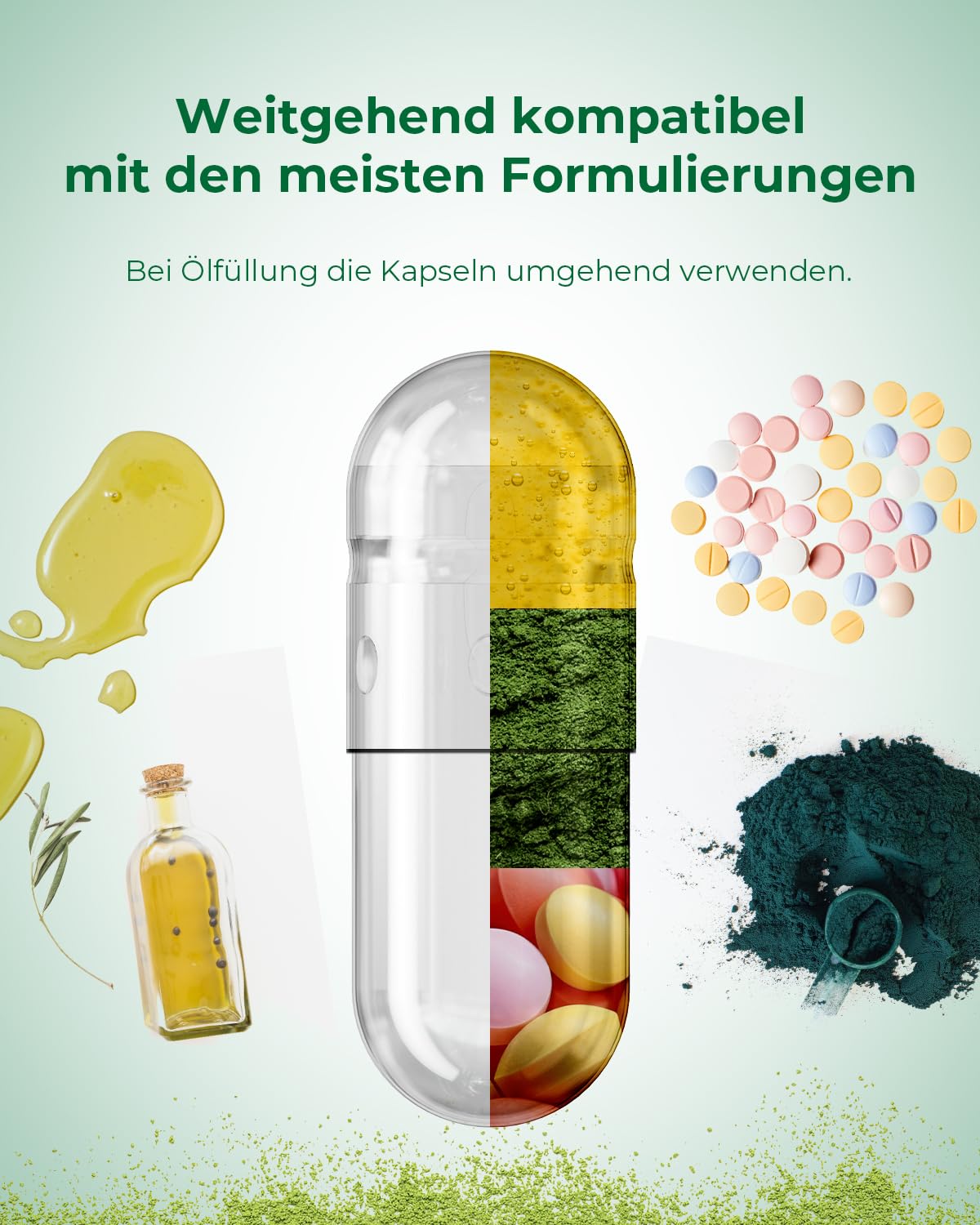 HPMC Empty Capsules Size 0-200 Clear Count Pill Capsules Empty - Plant-Based Cellulose | Vegetarian, Halal, Non-GMO | for DIY Supplement & Herbal Filling MéipaLien Au supplements