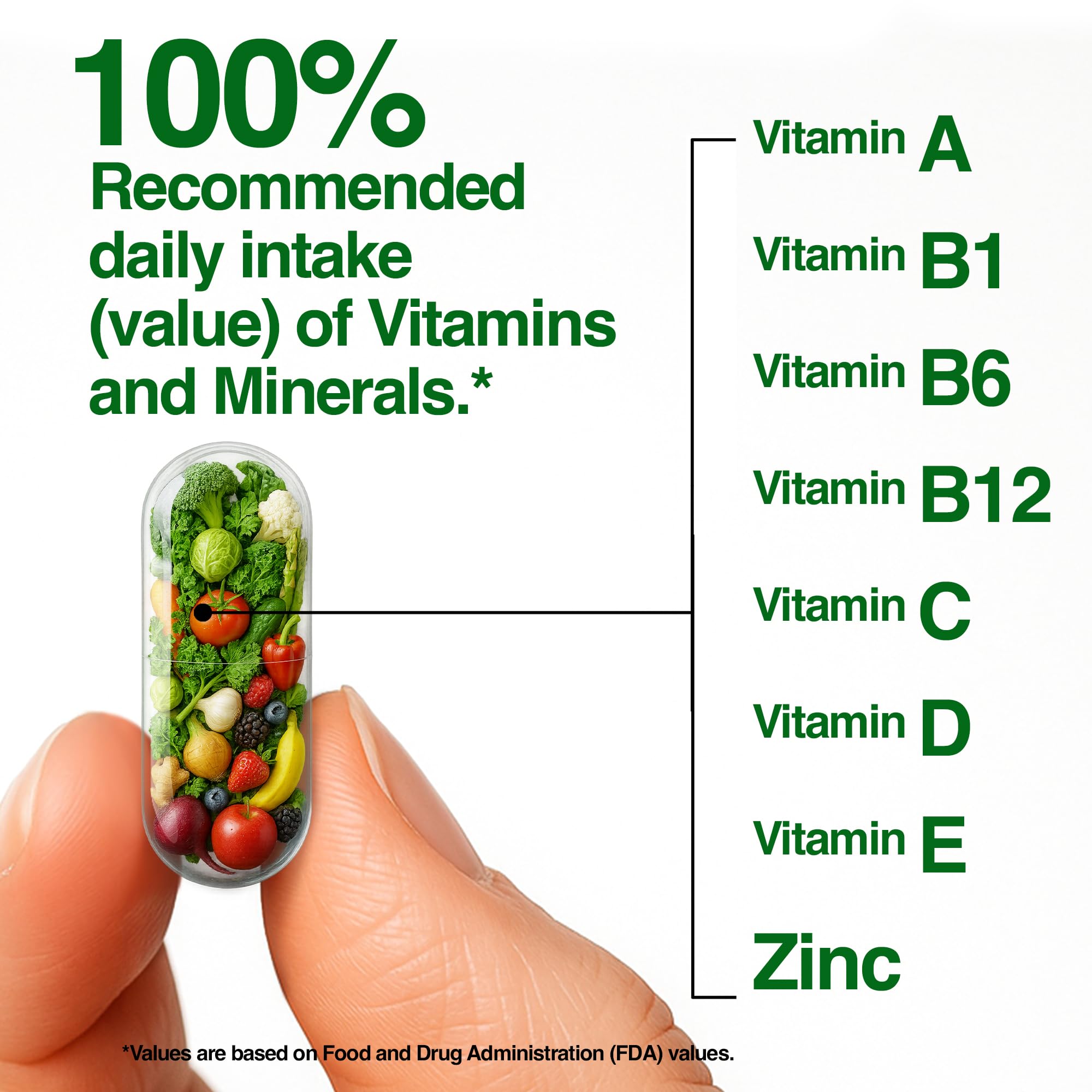 FeelGood Superfoods 1000mg Immune Support Capsules Made with 25 Organic Fruits and Vegetables, Strong Immunity Boosters with Vitamins A, C, D3, and Zinc, 60 Count FeelGood Superfoods Au supplements