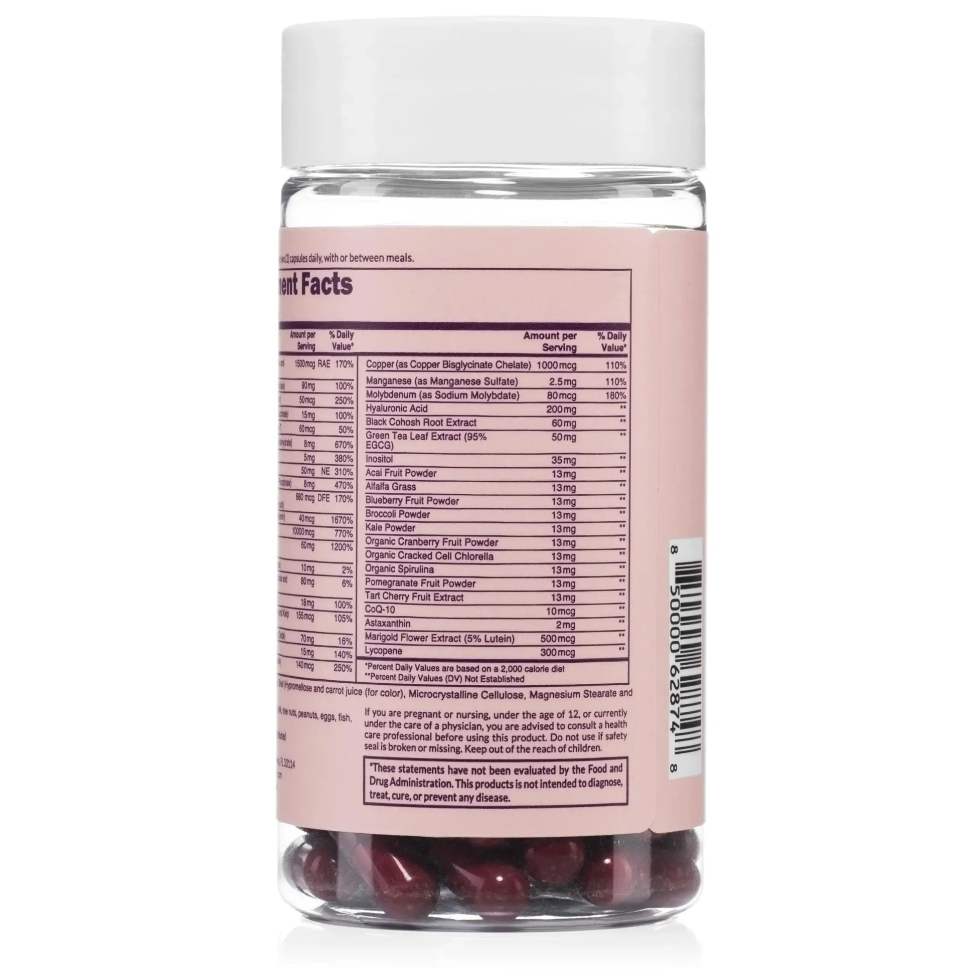 NAKED Nutrition Women's Multi - Daily Multivitamin - Vitamins A, C, E, Selenium, Zinc, Fruit and Super Green Extracts, to Boost Immune Support NAKED Au supplements