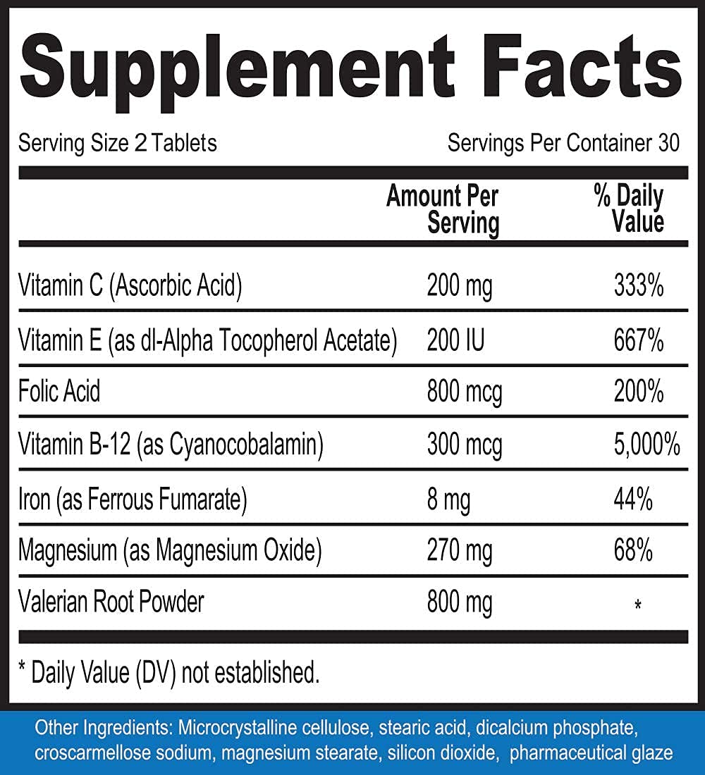 Calm Legs Natural for Natural Itching, Crawling, Tingling and Agitated Leg with Iron, Magnesium, and Valerian Root (60 Tablets)… Calm Legs Au supplements